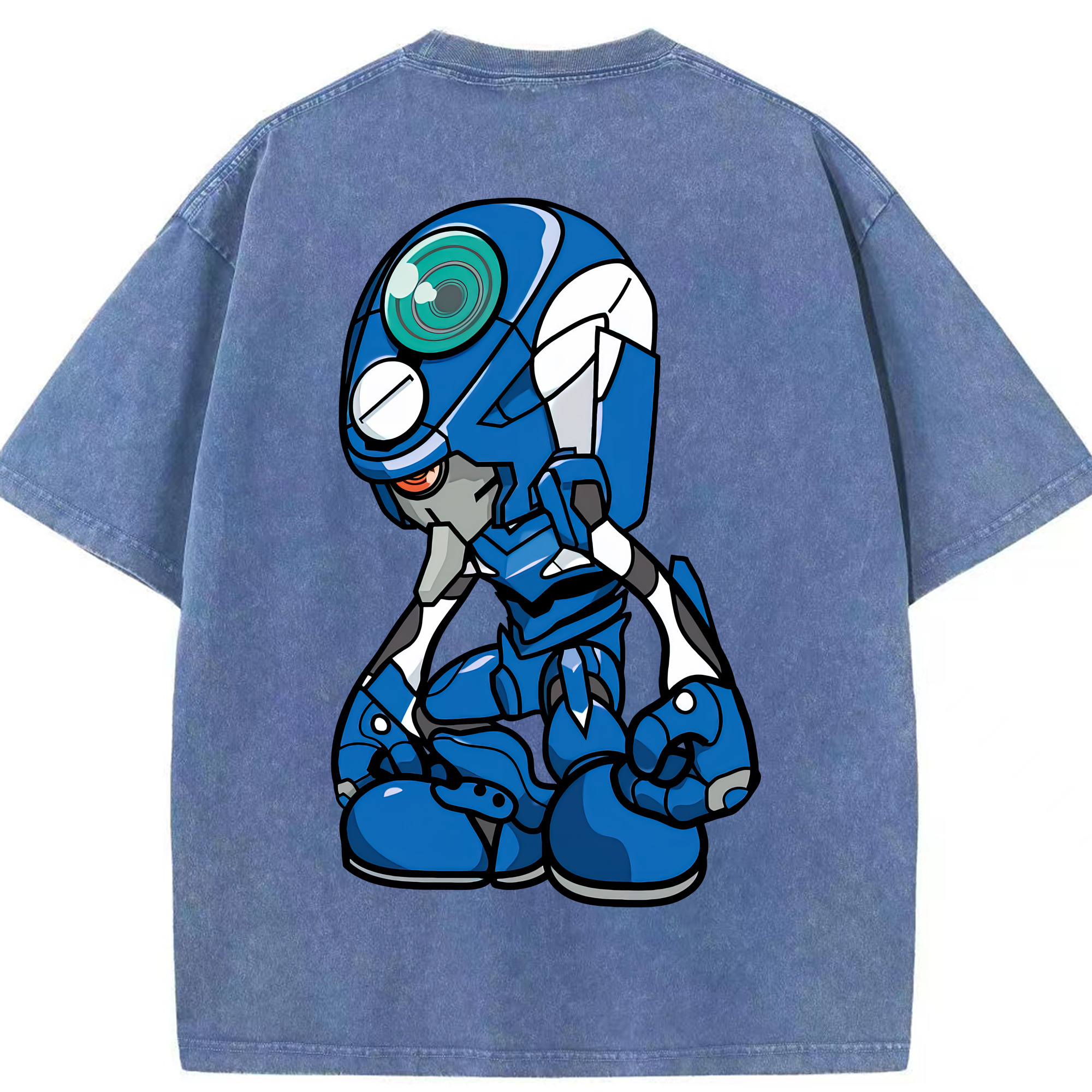 （画像用） EVA 新世紀エヴァンゲリオン 綿100% ヴィンテージ風 半袖Tシャツ（背面プリント）