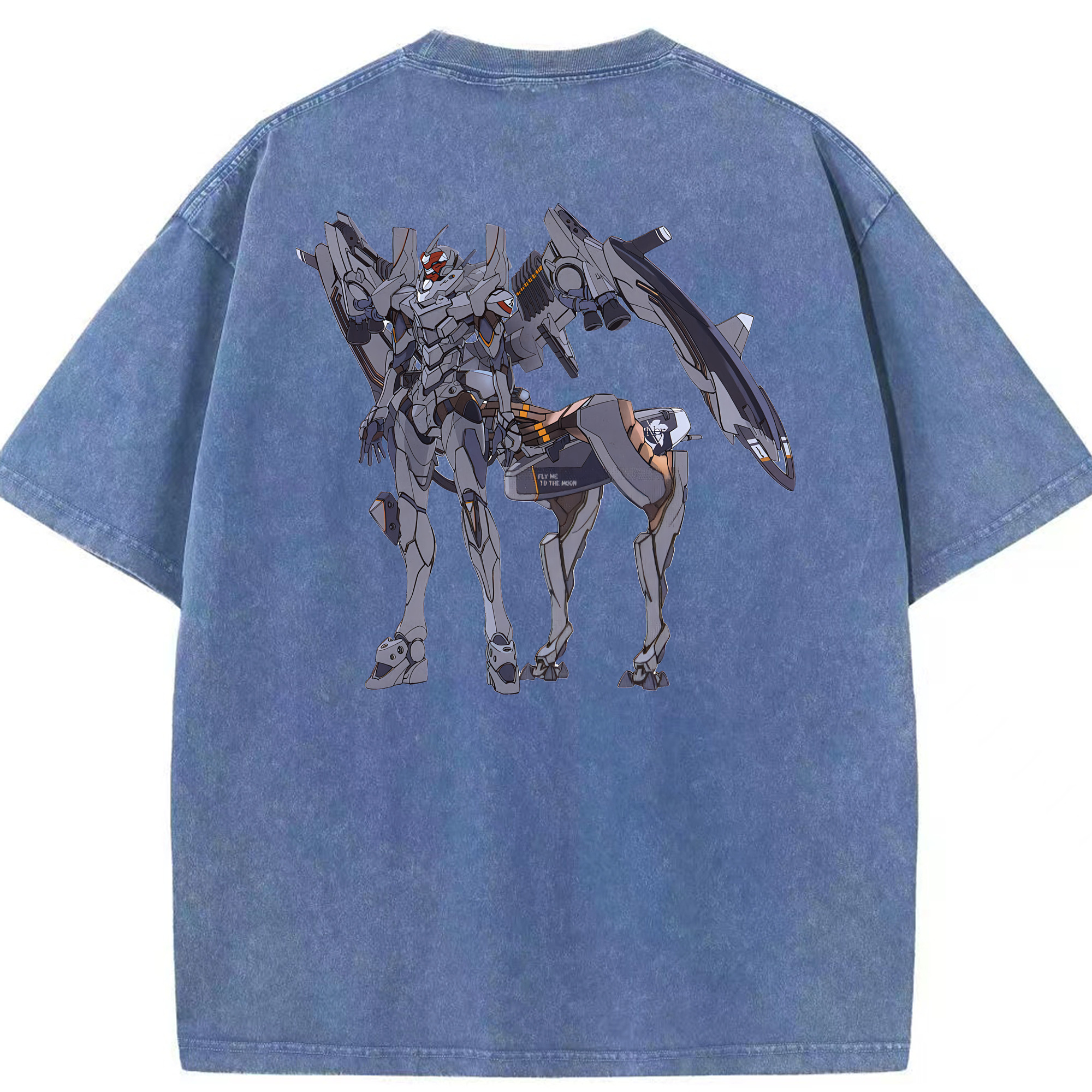 （画像用） EVA 新世紀エヴァンゲリオン 綿100% ヴィンテージ風 半袖Tシャツ（背面プリント）