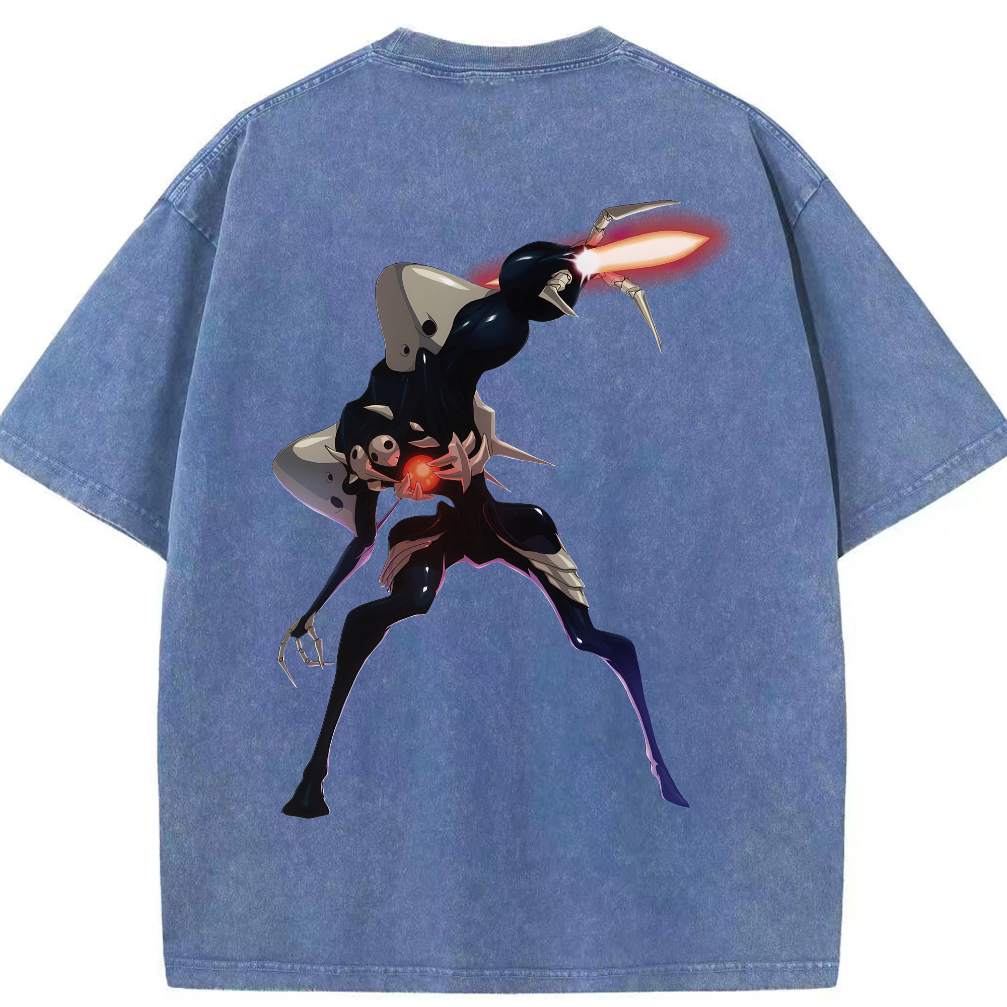 （画像用） EVA 新世紀エヴァンゲリオン 綿100% ヴィンテージ風 半袖Tシャツ（背面プリント）