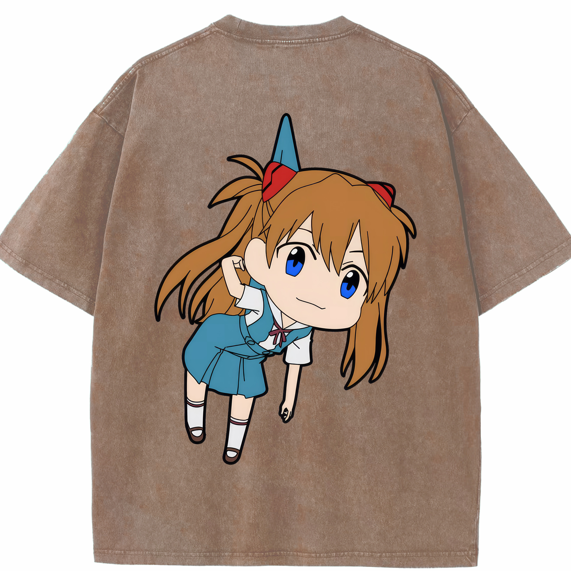 （画像用） EVA 新世紀エヴァンゲリオン 綿100% ヴィンテージ風 半袖Tシャツ（背面プリント）