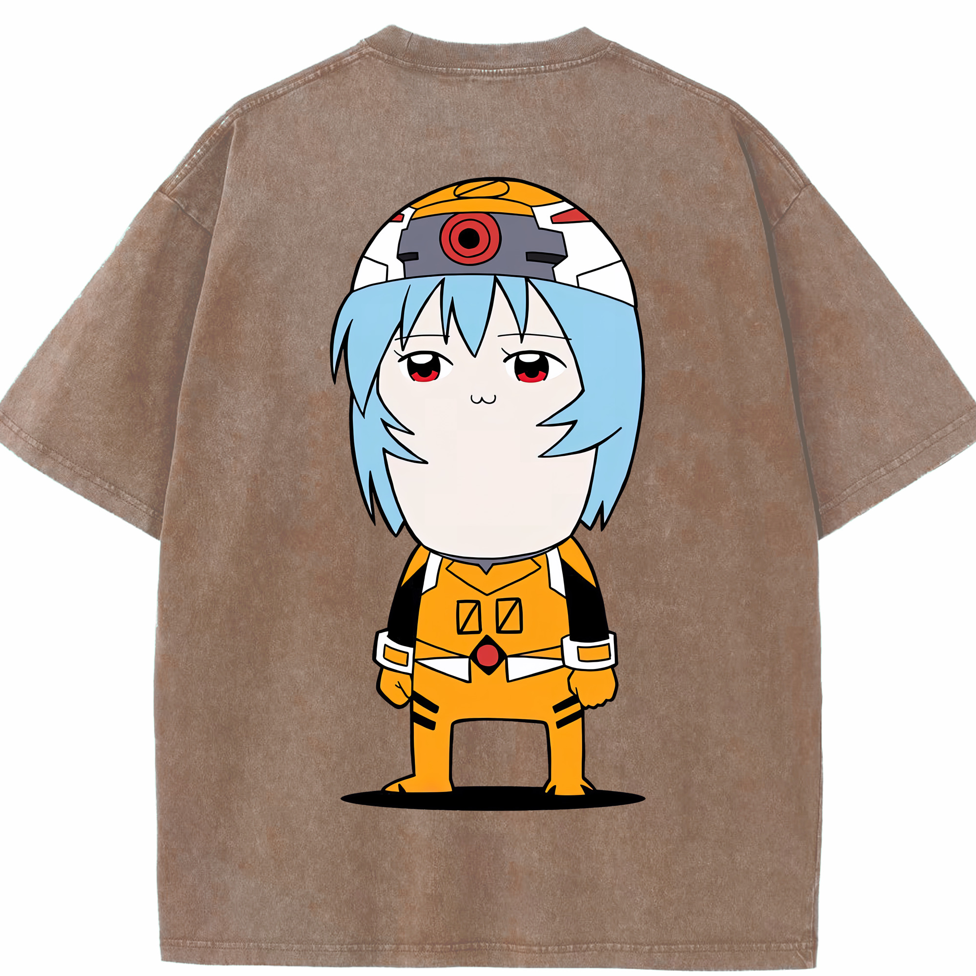 （画像用） EVA 新世紀エヴァンゲリオン 綿100% ヴィンテージ風 半袖Tシャツ（背面プリント）