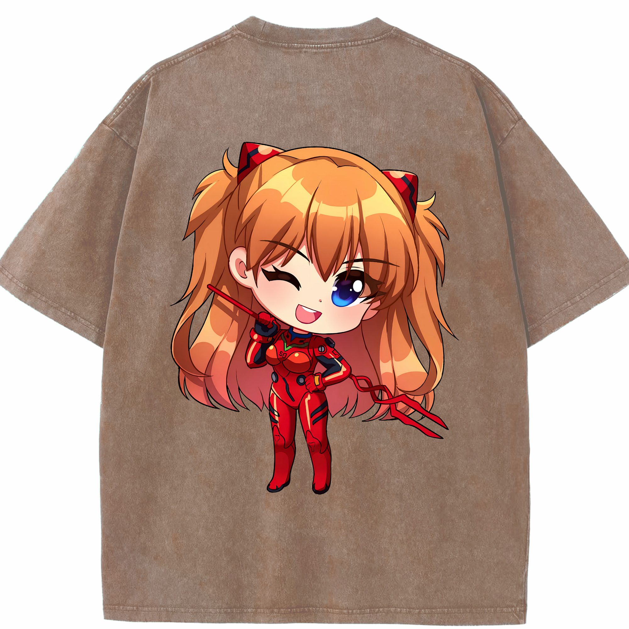 （画像用） EVA 新世紀エヴァンゲリオン 綿100% ヴィンテージ風 半袖Tシャツ（背面プリント）