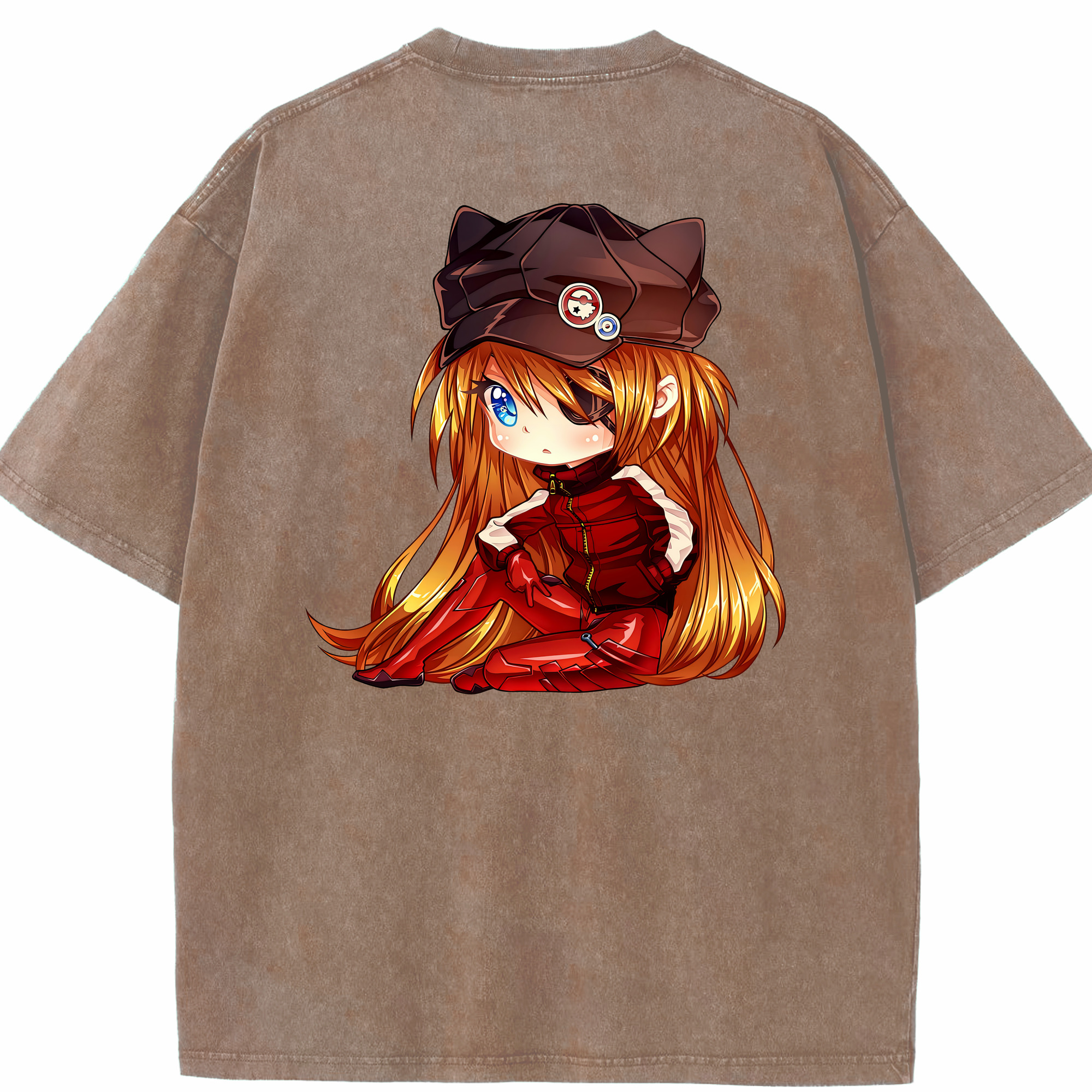 （画像用） EVA 新世紀エヴァンゲリオン 綿100% ヴィンテージ風 半袖Tシャツ（背面プリント）