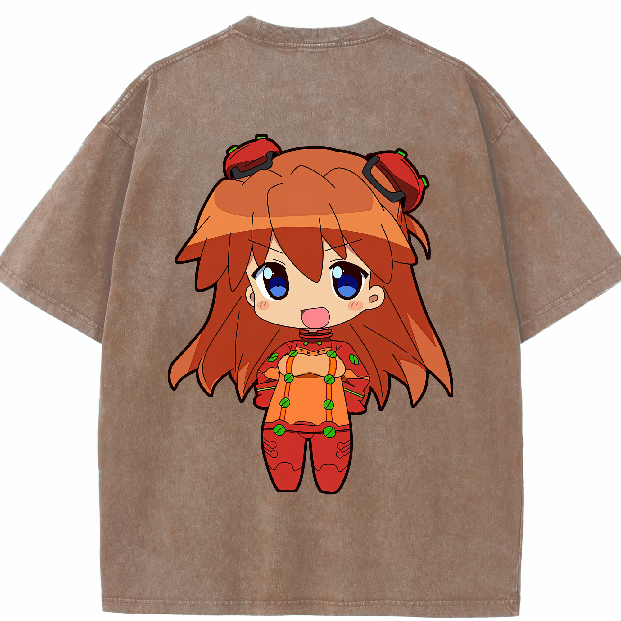 （画像用） EVA 新世紀エヴァンゲリオン 綿100% ヴィンテージ風 半袖Tシャツ（背面プリント）