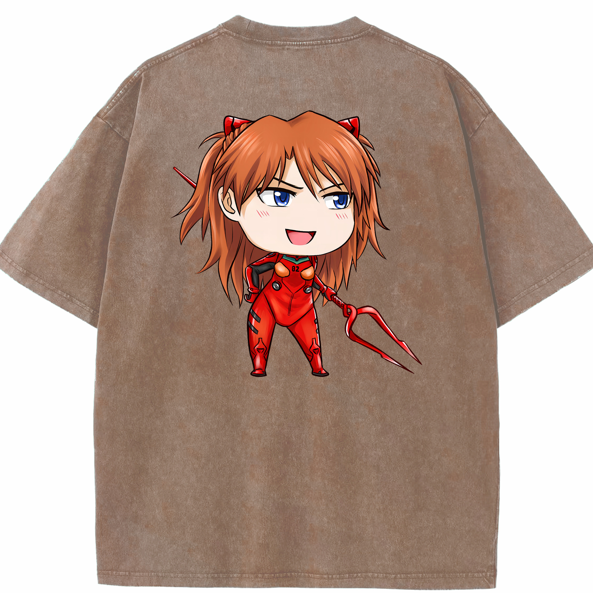 （画像用） EVA 新世紀エヴァンゲリオン 綿100% ヴィンテージ風 半袖Tシャツ（背面プリント）