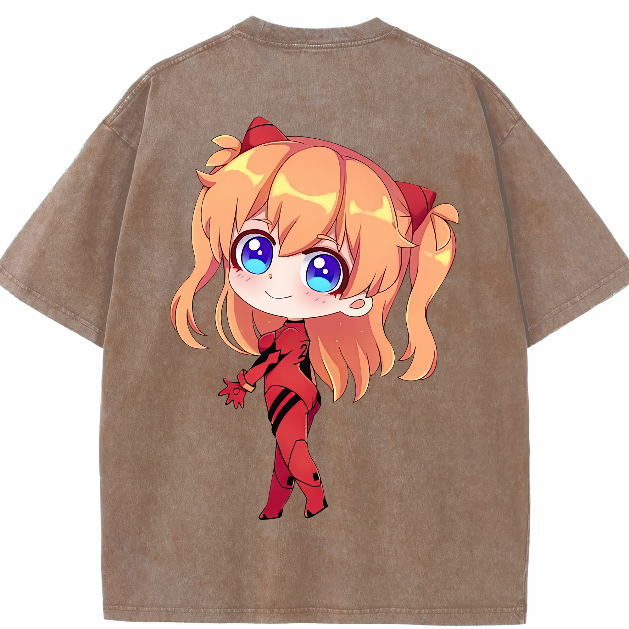 （画像用） EVA 新世紀エヴァンゲリオン 綿100% ヴィンテージ風 半袖Tシャツ（背面プリント）