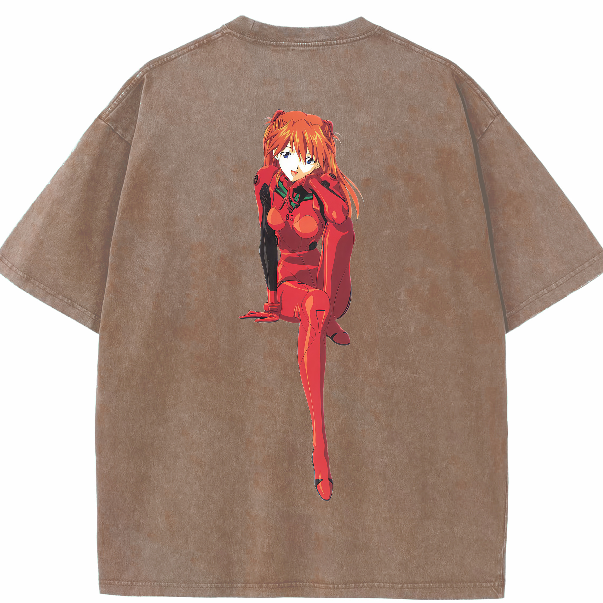 （画像用） EVA 新世紀エヴァンゲリオン 綿100% ヴィンテージ風 半袖Tシャツ（背面プリント）