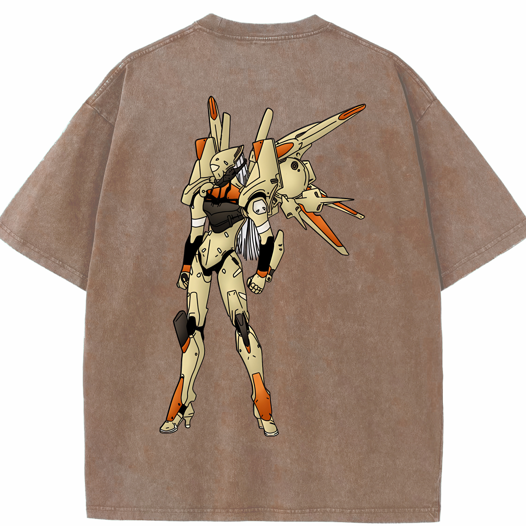 （画像用） EVA 新世紀エヴァンゲリオン 綿100% ヴィンテージ風 半袖Tシャツ（背面プリント）
