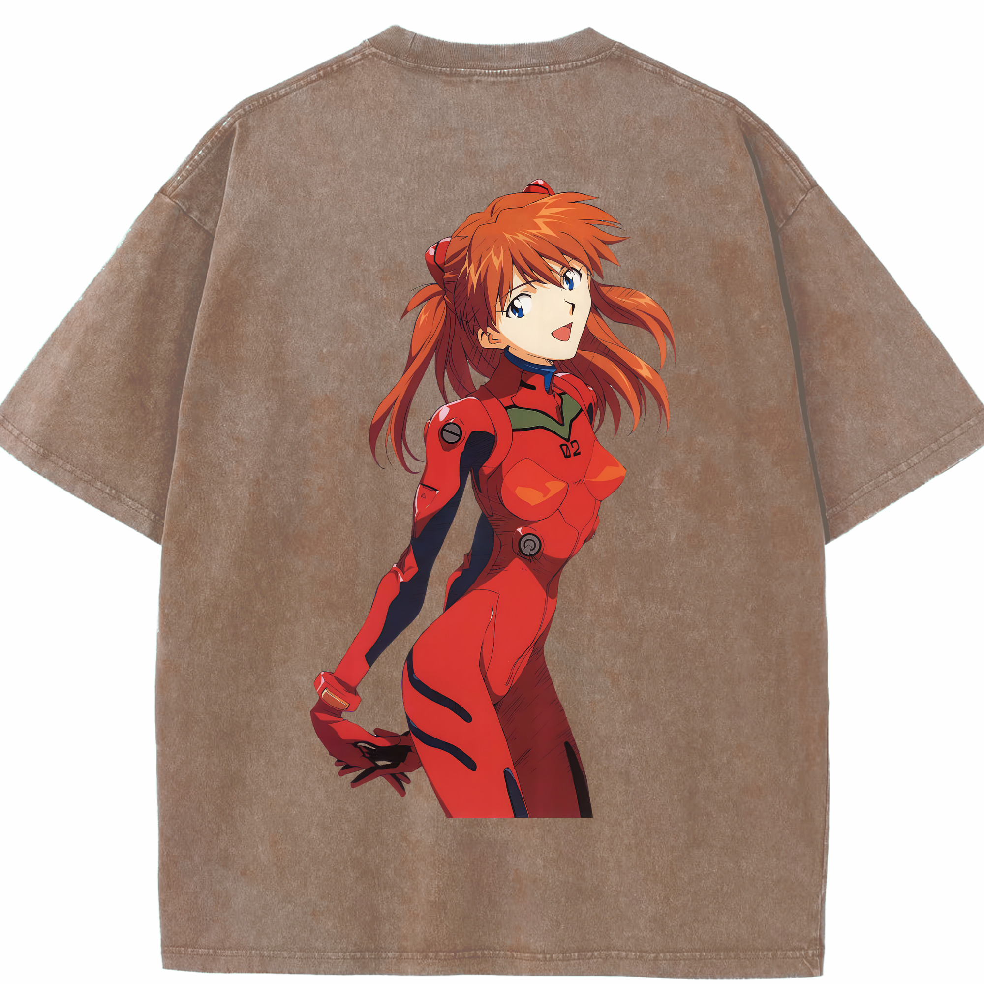 （画像用） EVA 新世紀エヴァンゲリオン 綿100% ヴィンテージ風 半袖Tシャツ（背面プリント）