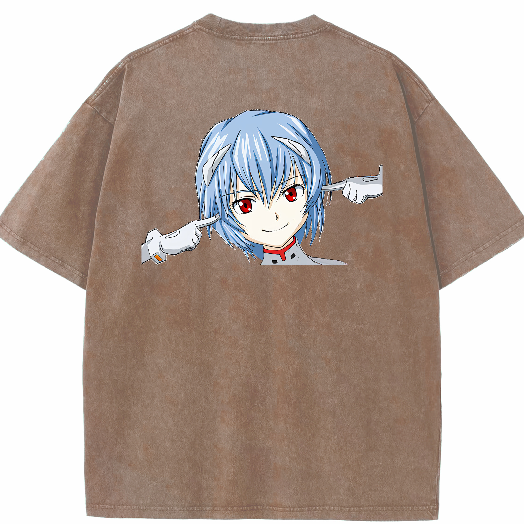 （画像用） EVA 新世紀エヴァンゲリオン 綿100% ヴィンテージ風 半袖Tシャツ（背面プリント）