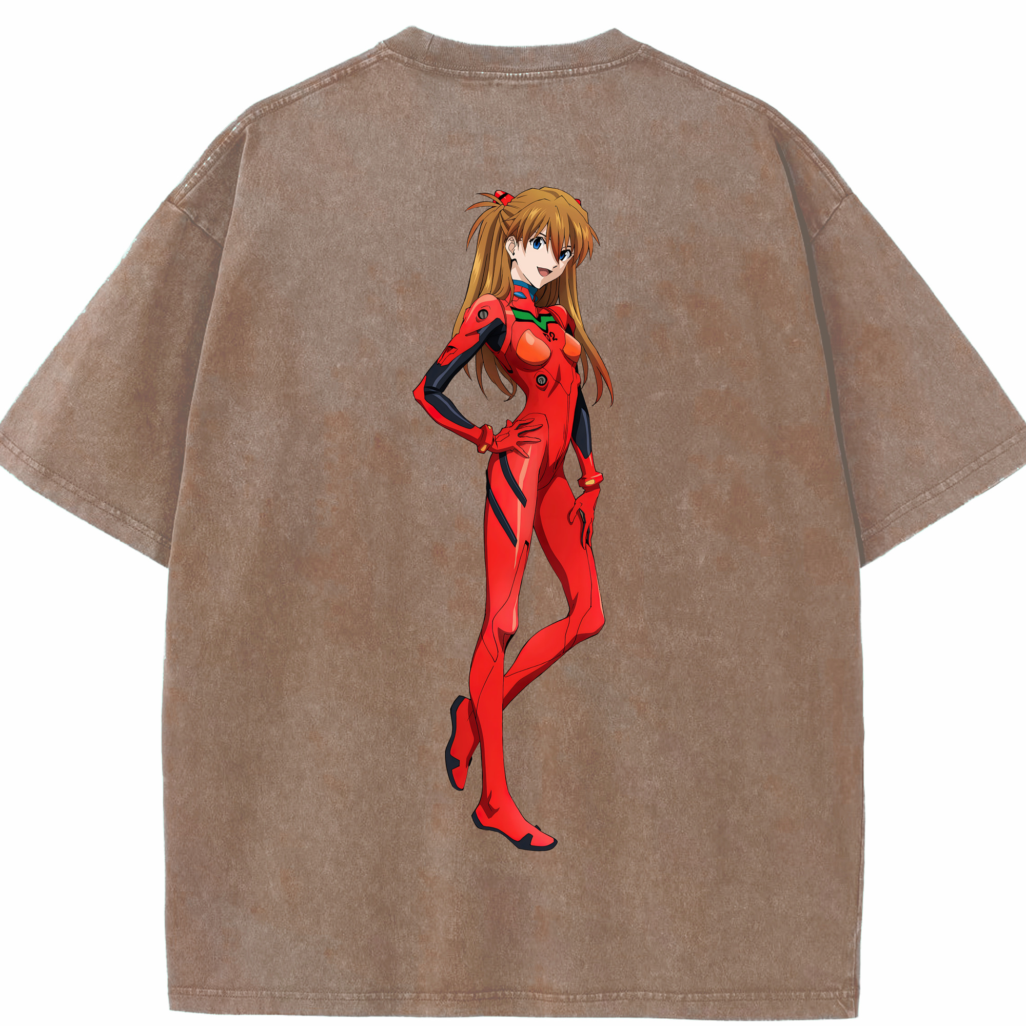 （画像用） EVA 新世紀エヴァンゲリオン 綿100% ヴィンテージ風 半袖Tシャツ（背面プリント）