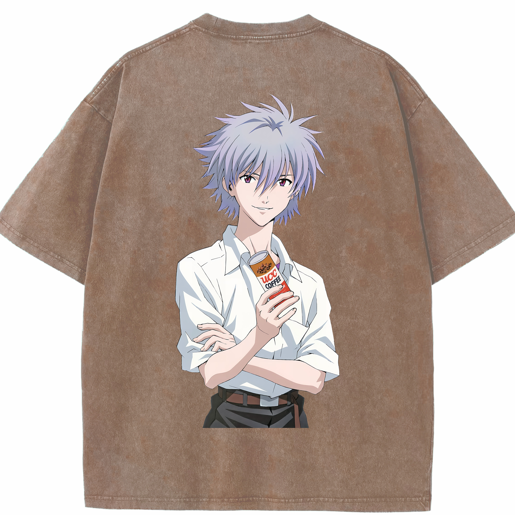 （画像用） EVA 新世紀エヴァンゲリオン 綿100% ヴィンテージ風 半袖Tシャツ（背面プリント）