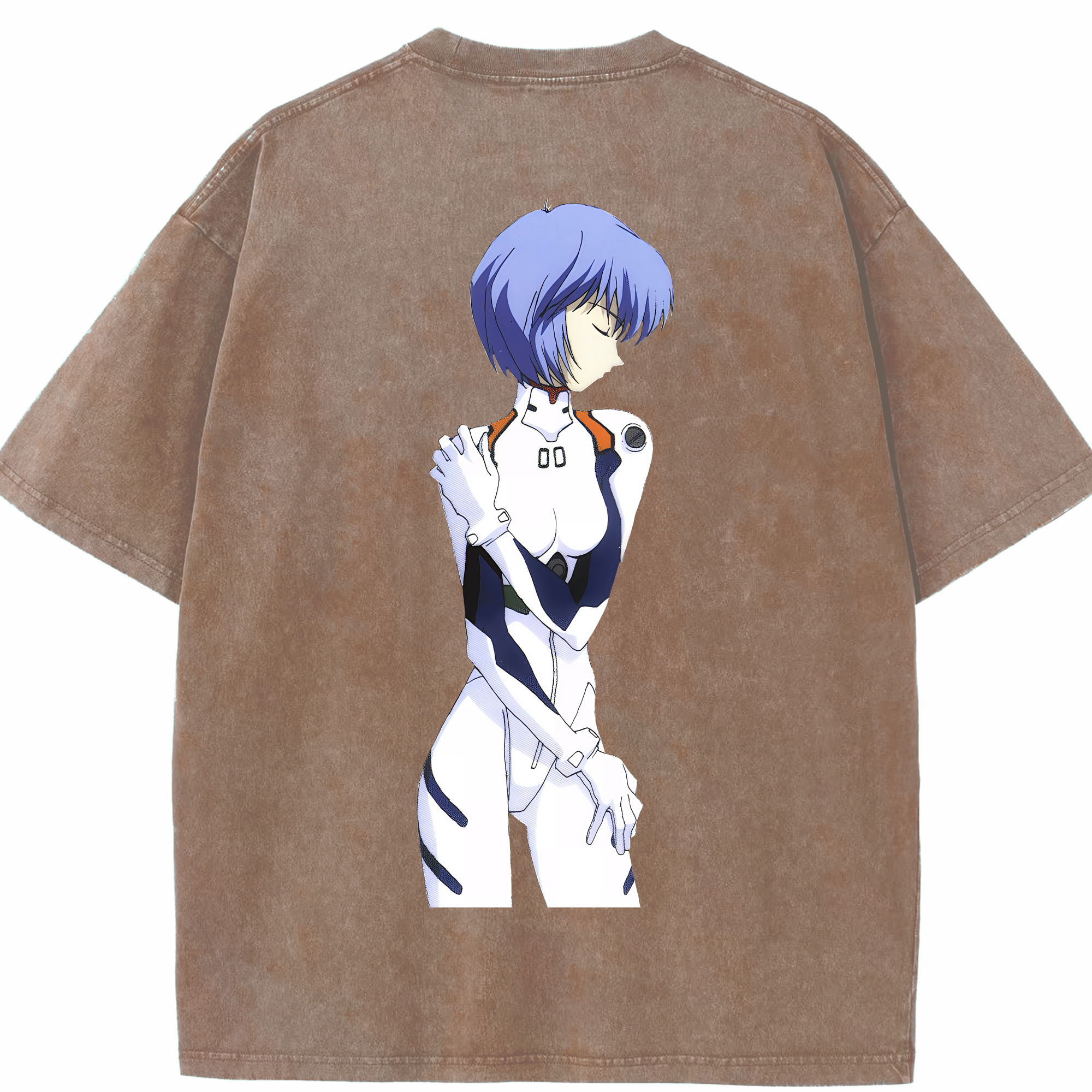 （画像用） EVA 新世紀エヴァンゲリオン 綿100% ヴィンテージ風 半袖Tシャツ（背面プリント）