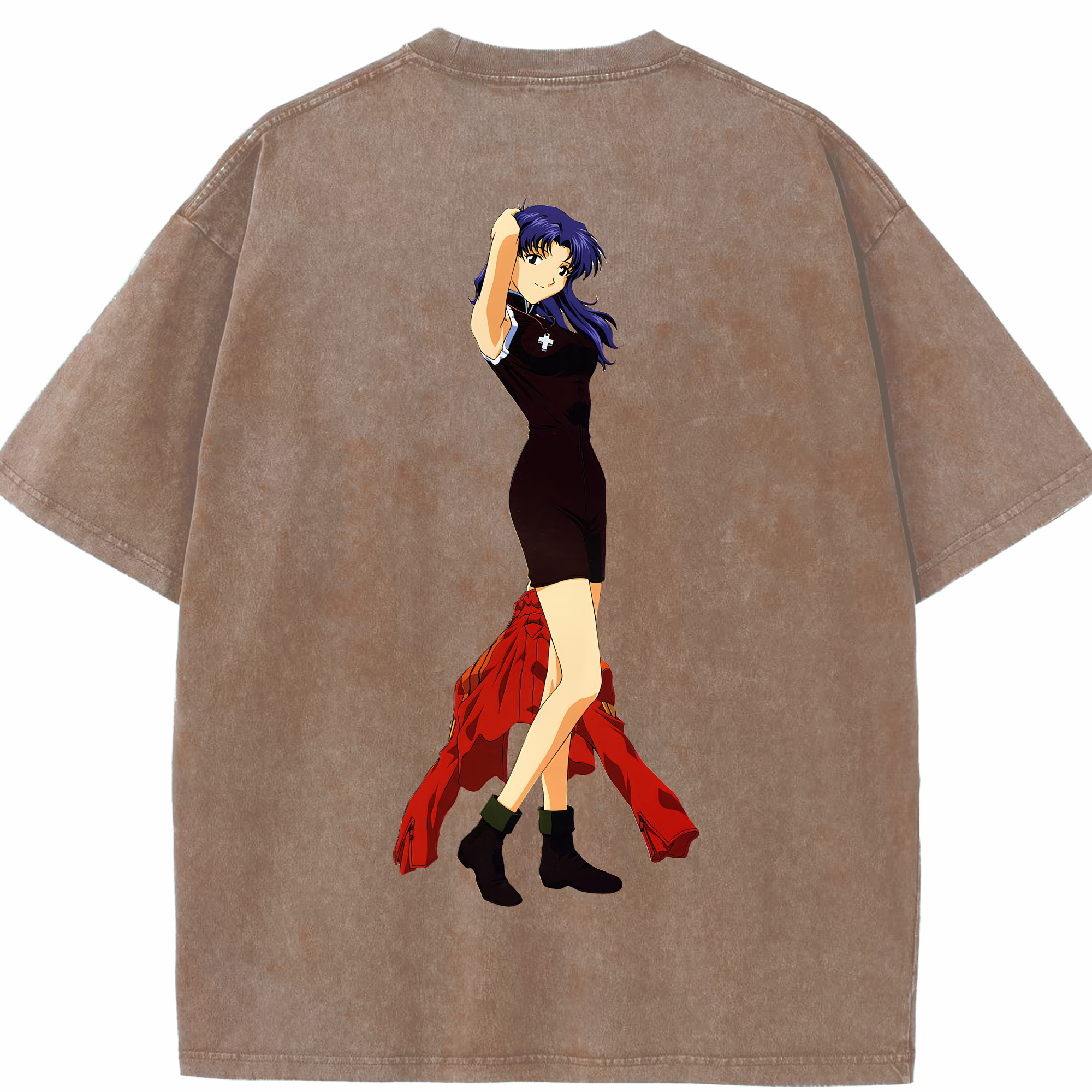 （画像用） EVA 新世紀エヴァンゲリオン 綿100% ヴィンテージ風 半袖Tシャツ（背面プリント）