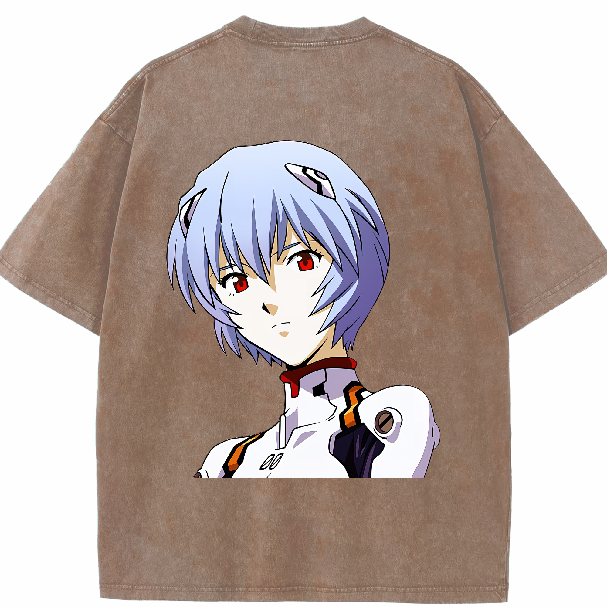 （画像用） EVA 新世紀エヴァンゲリオン 綿100% ヴィンテージ風 半袖Tシャツ（背面プリント）