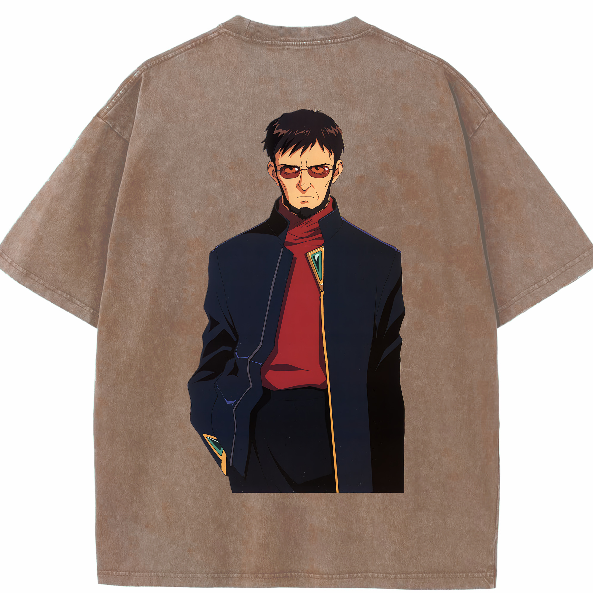 （画像用） EVA 新世紀エヴァンゲリオン 綿100% ヴィンテージ風 半袖Tシャツ（背面プリント）