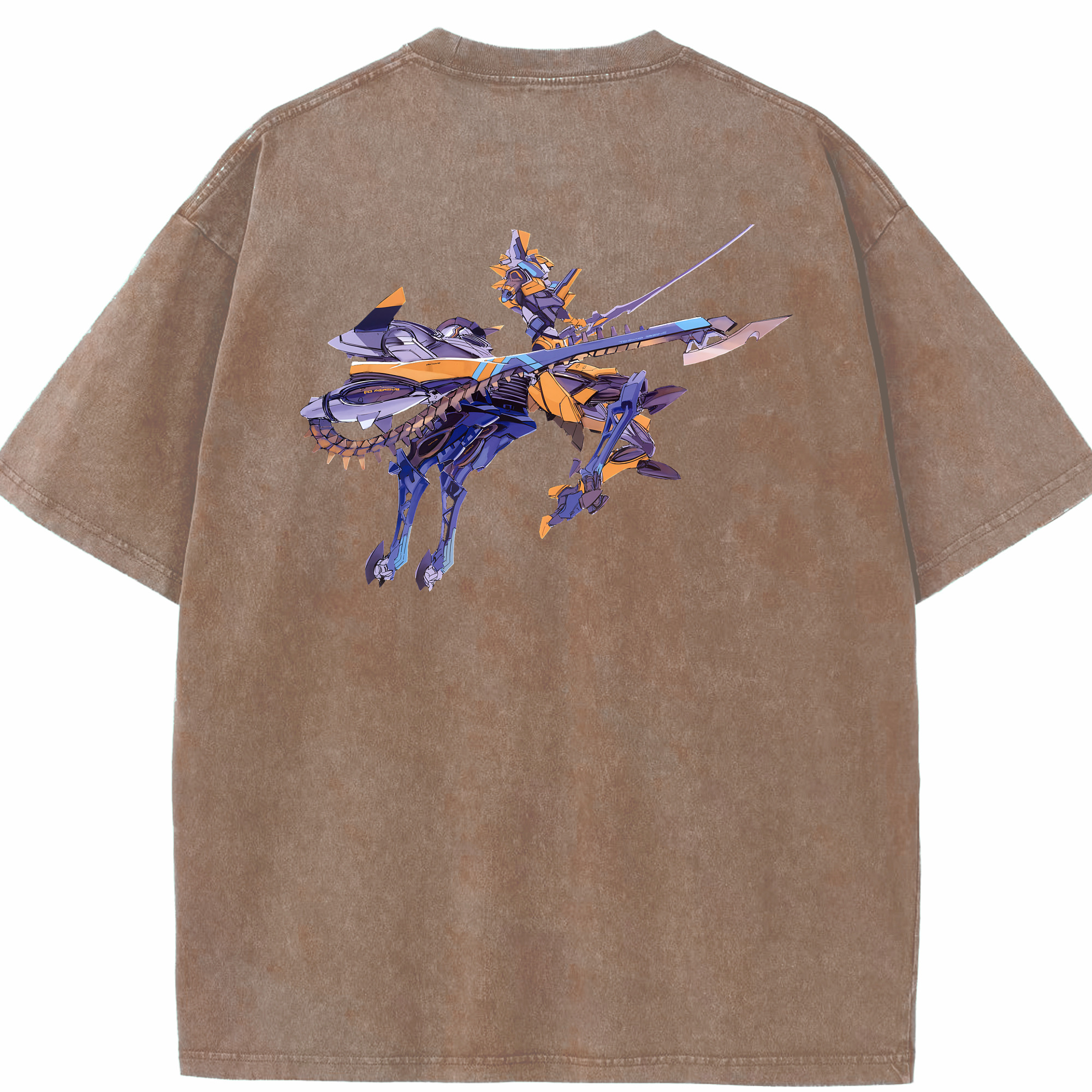 （画像用） EVA 新世紀エヴァンゲリオン 綿100% ヴィンテージ風 半袖Tシャツ（背面プリント）