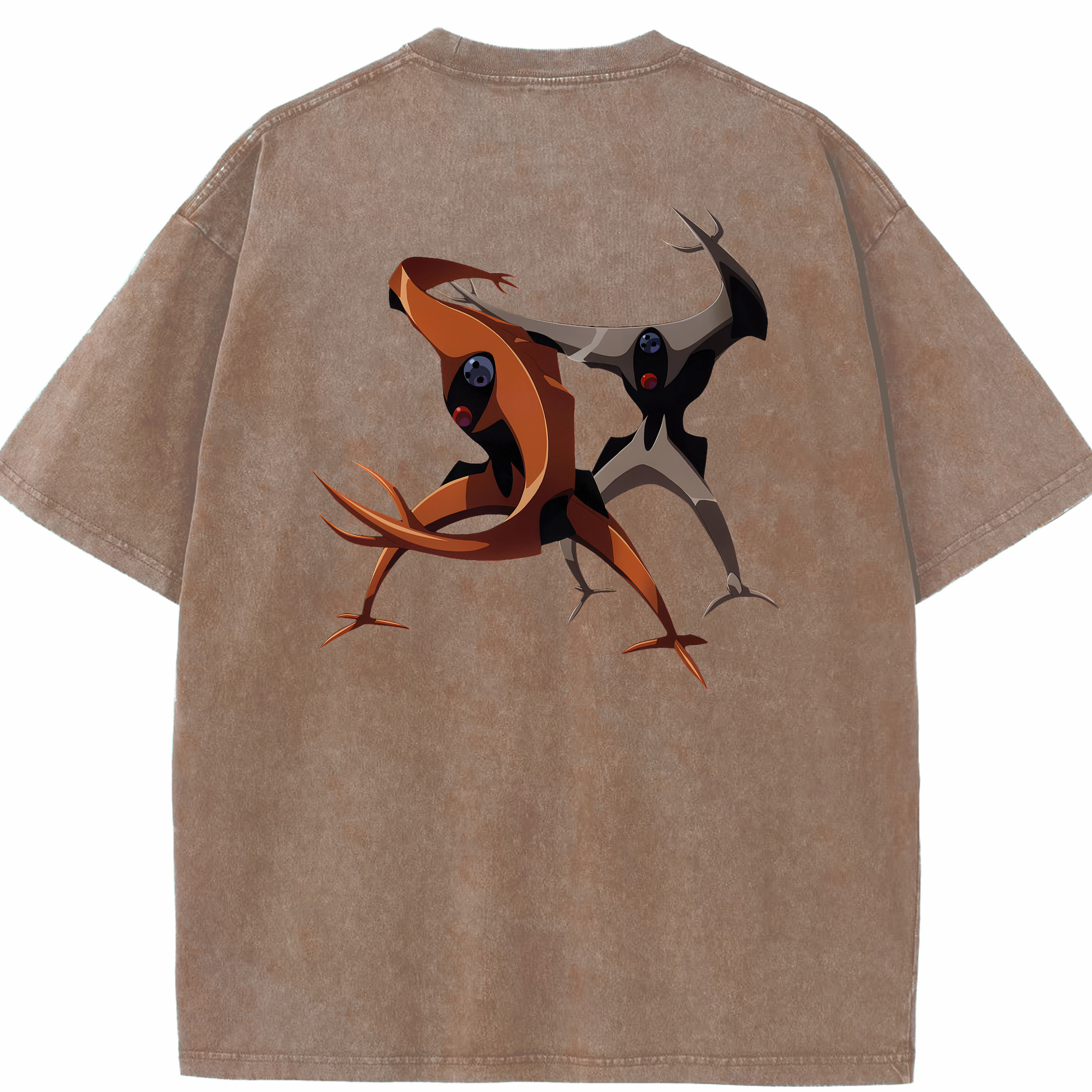 （画像用） EVA 新世紀エヴァンゲリオン 綿100% ヴィンテージ風 半袖Tシャツ（背面プリント）