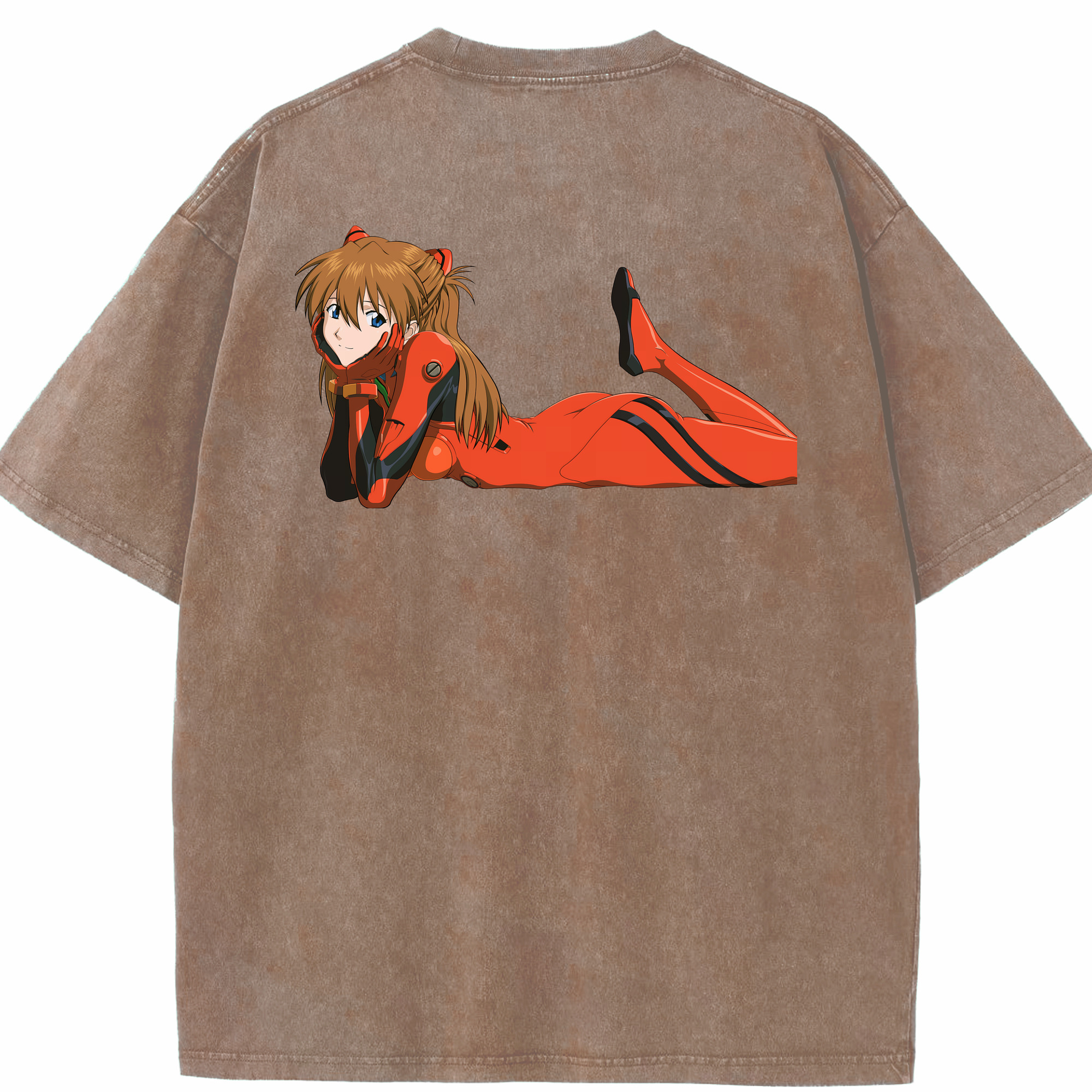 （画像用） EVA 新世紀エヴァンゲリオン 綿100% ヴィンテージ風 半袖Tシャツ（背面プリント）