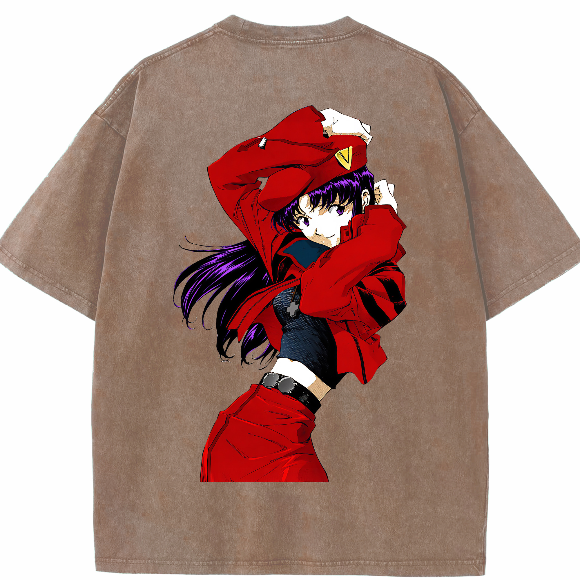 （画像用） EVA 新世紀エヴァンゲリオン 綿100% ヴィンテージ風 半袖Tシャツ（背面プリント）