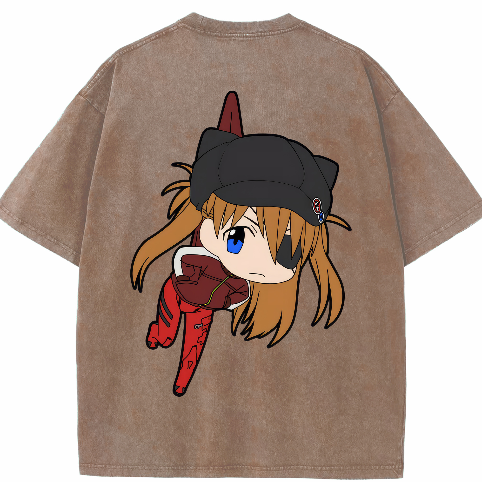 （画像用） EVA 新世紀エヴァンゲリオン 綿100% ヴィンテージ風 半袖Tシャツ（背面プリント）