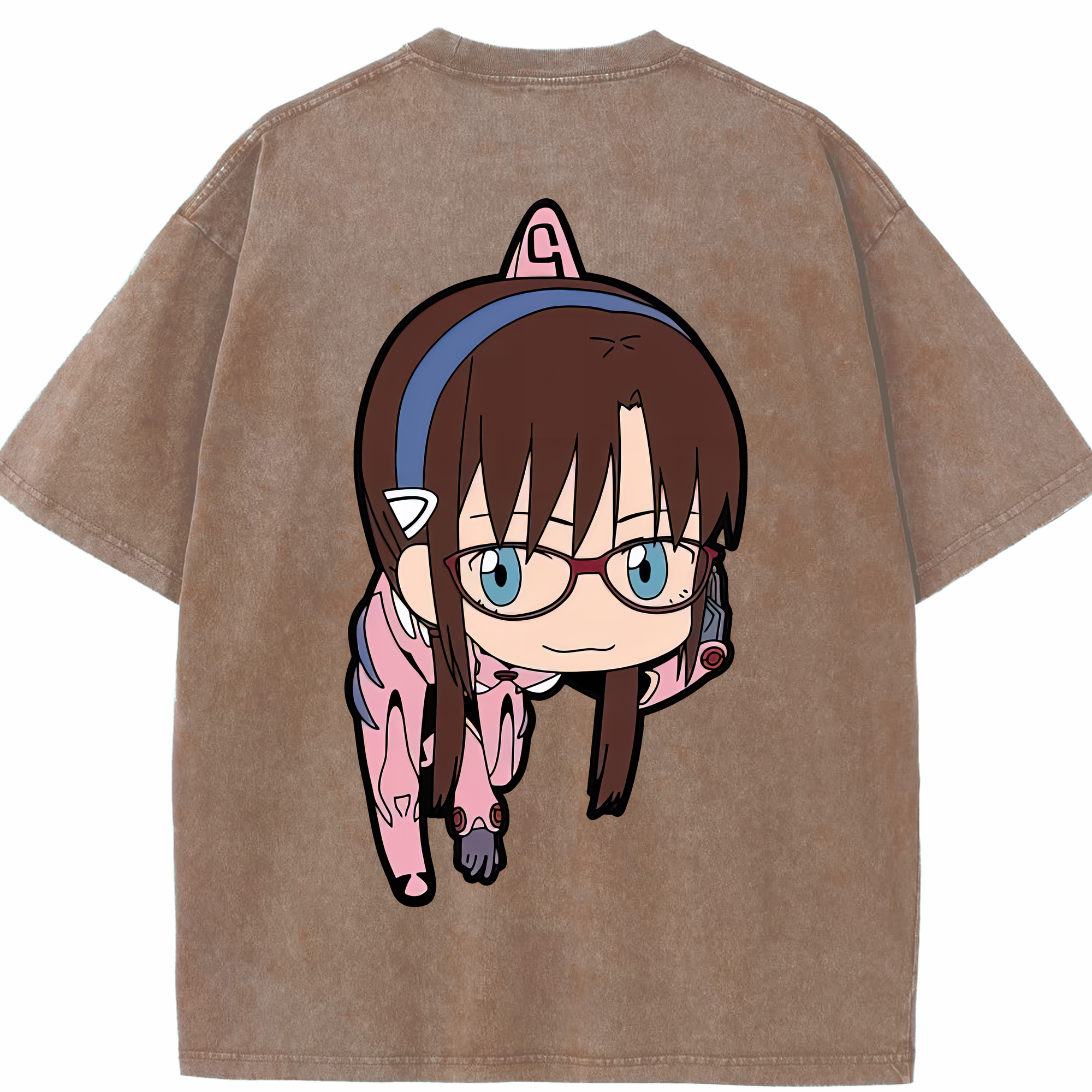 （画像用） EVA 新世紀エヴァンゲリオン 綿100% ヴィンテージ風 半袖Tシャツ（背面プリント）