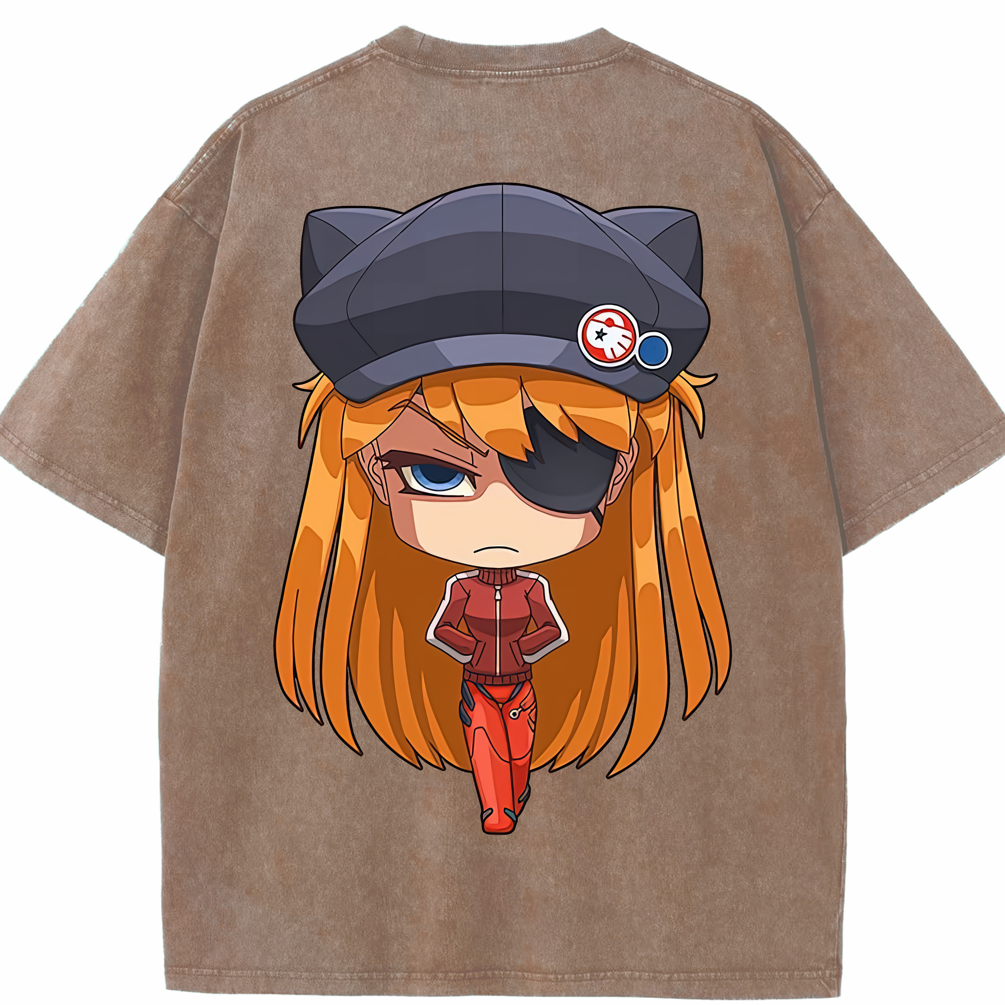（画像用） EVA 新世紀エヴァンゲリオン 綿100% ヴィンテージ風 半袖Tシャツ（背面プリント）