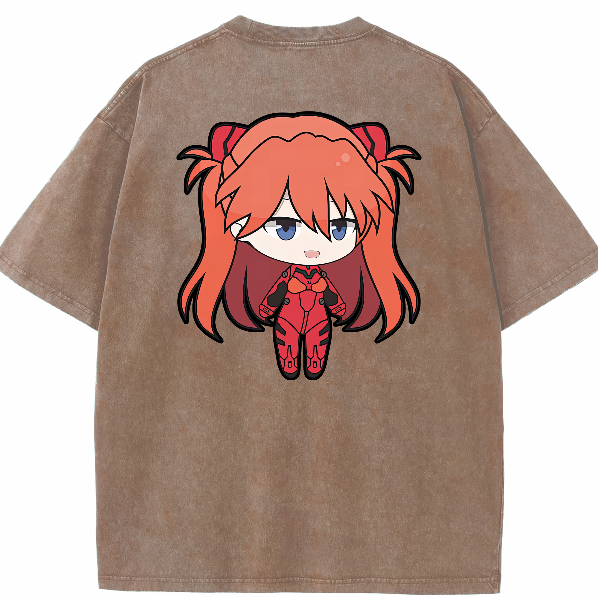 （画像用） EVA 新世紀エヴァンゲリオン 綿100% ヴィンテージ風 半袖Tシャツ（背面プリント）
