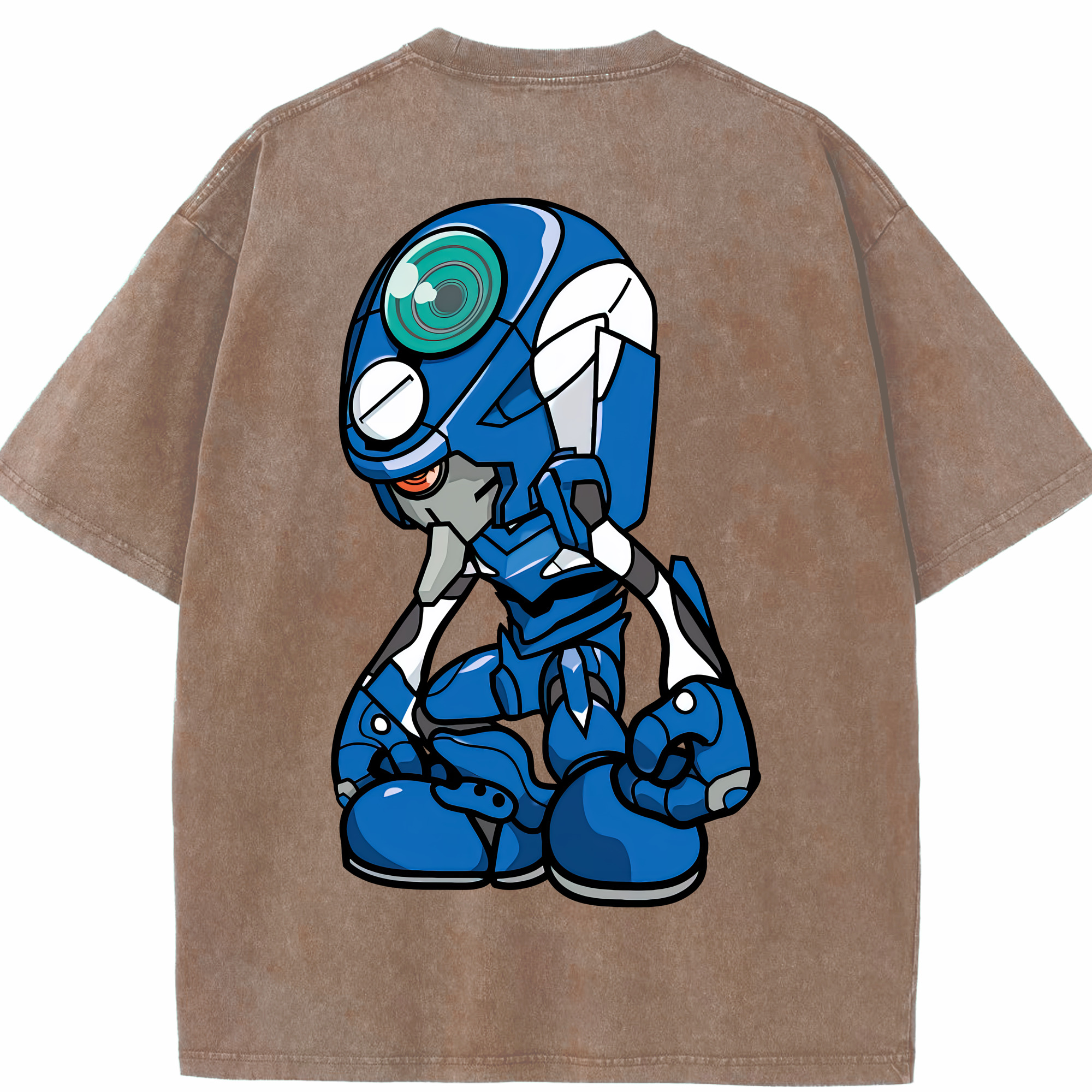 （画像用） EVA 新世紀エヴァンゲリオン 綿100% ヴィンテージ風 半袖Tシャツ（背面プリント）