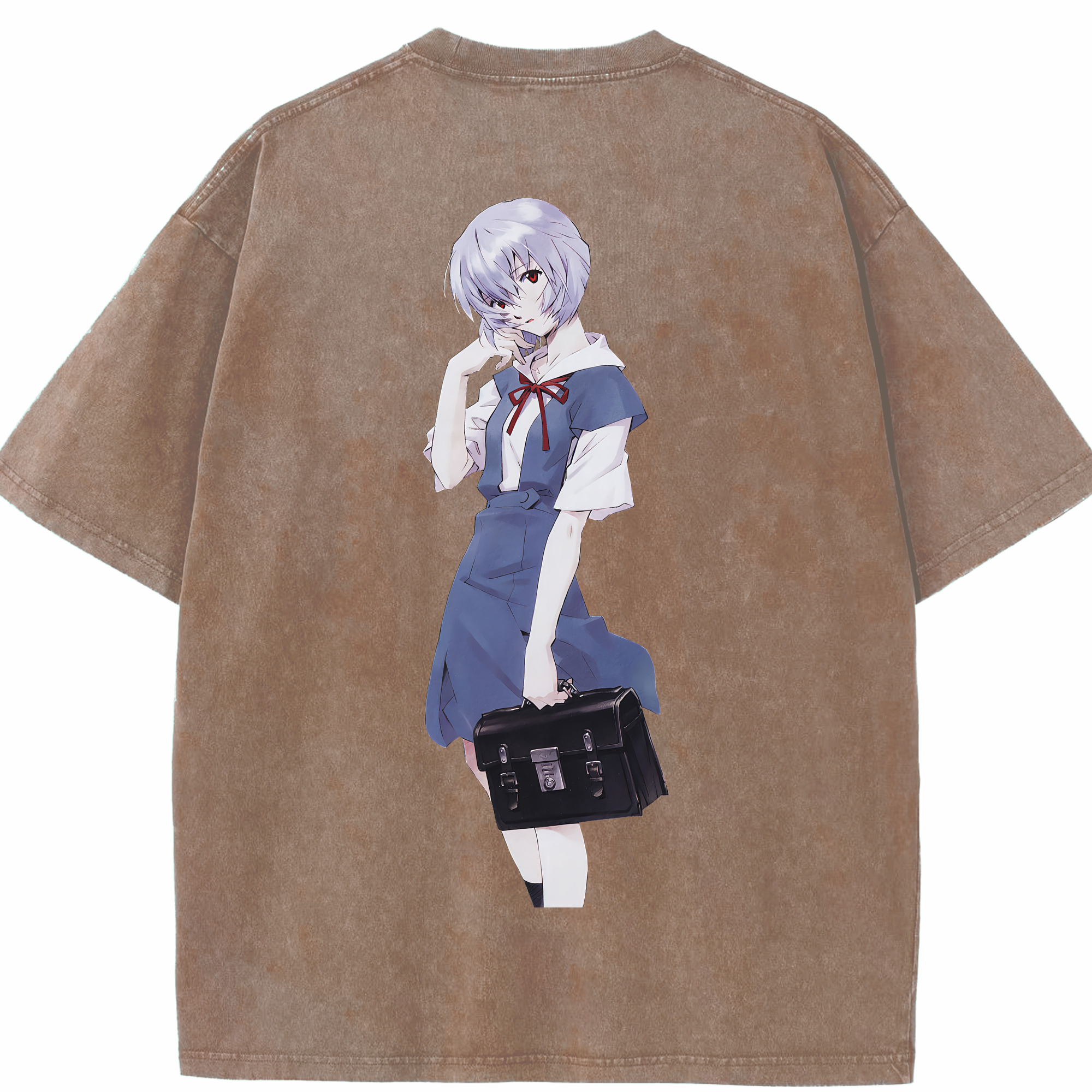 （画像用） EVA 新世紀エヴァンゲリオン 綿100% ヴィンテージ風 半袖Tシャツ（背面プリント）