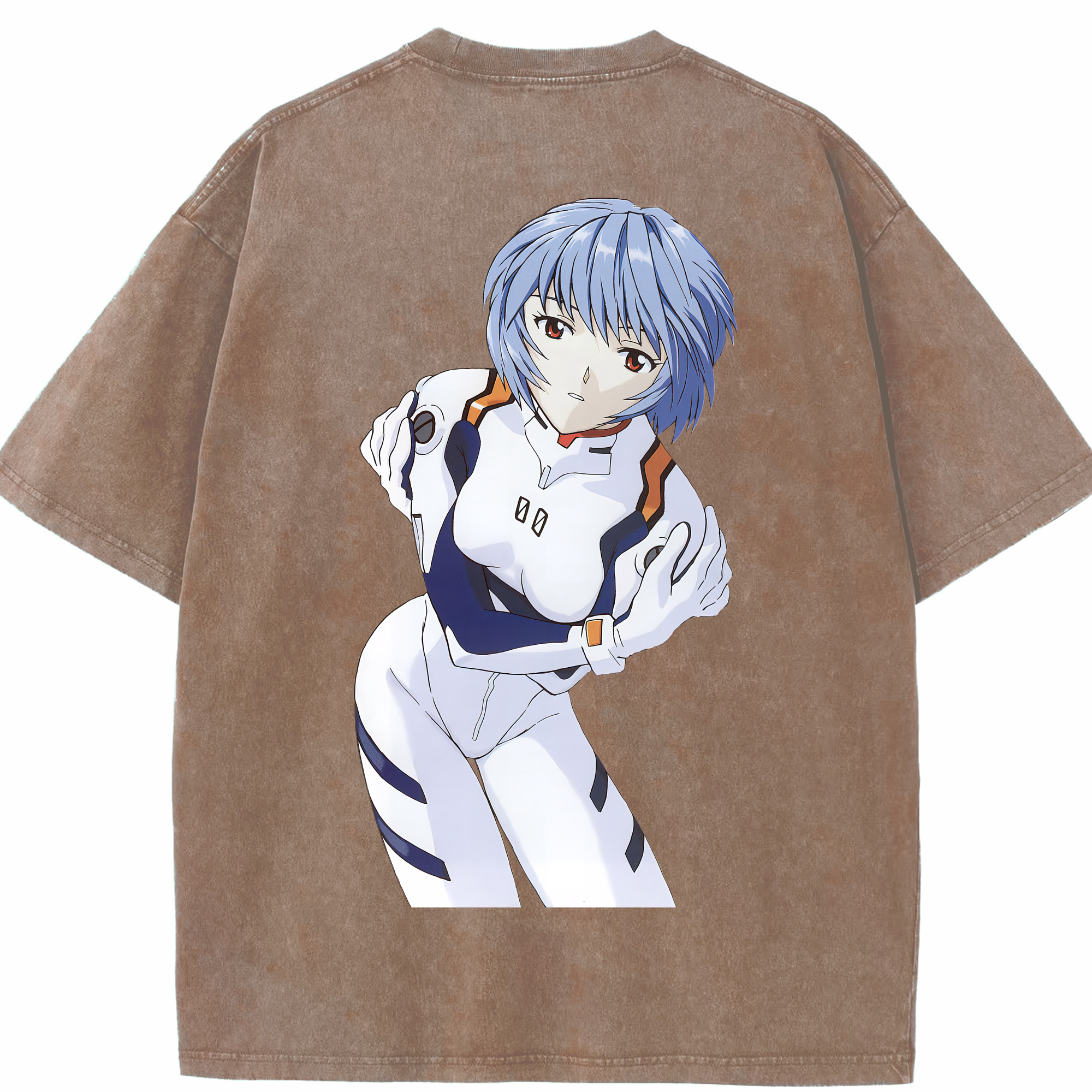 （画像用） EVA 新世紀エヴァンゲリオン 綿100% ヴィンテージ風 半袖Tシャツ（背面プリント）