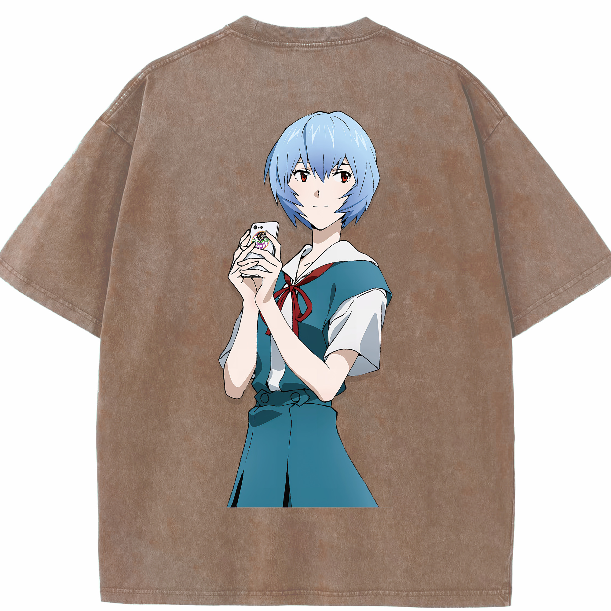 （画像用） EVA 新世紀エヴァンゲリオン 綿100% ヴィンテージ風 半袖Tシャツ（背面プリント）