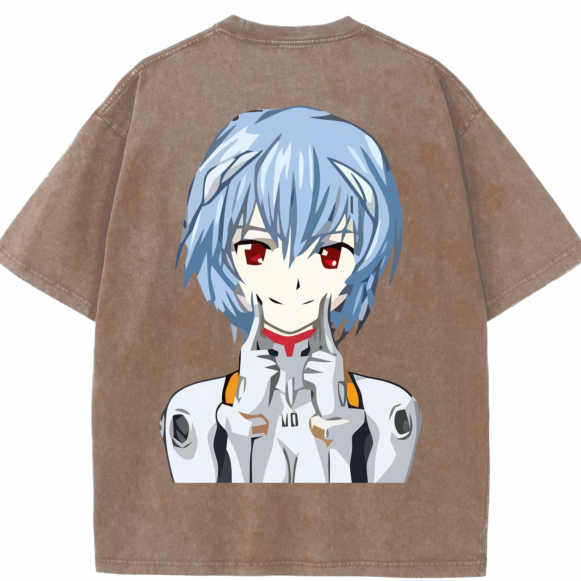 （画像用） EVA 新世紀エヴァンゲリオン 綿100% ヴィンテージ風 半袖Tシャツ（背面プリント）