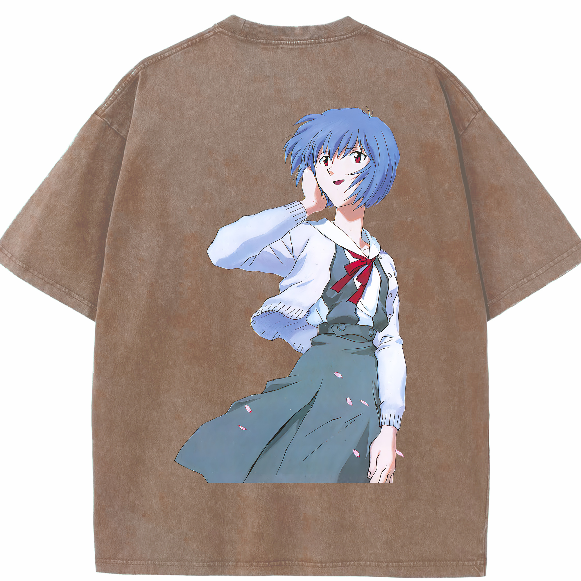 （画像用） EVA 新世紀エヴァンゲリオン 綿100% ヴィンテージ風 半袖Tシャツ（背面プリント）
