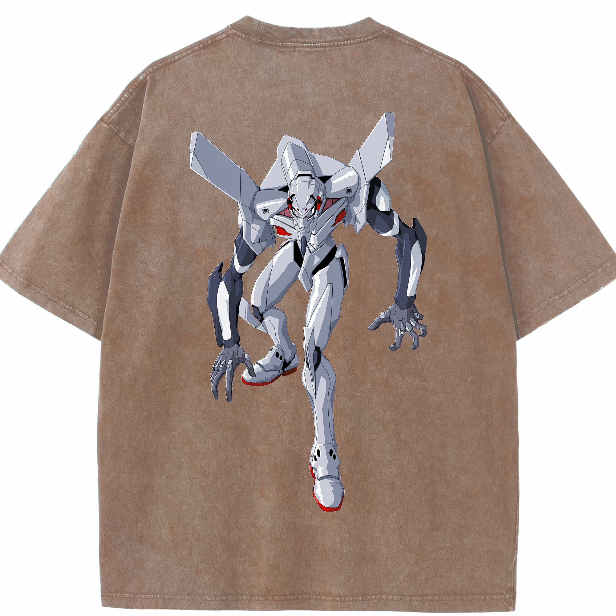 （画像用） EVA 新世紀エヴァンゲリオン 綿100% ヴィンテージ風 半袖Tシャツ（背面プリント）