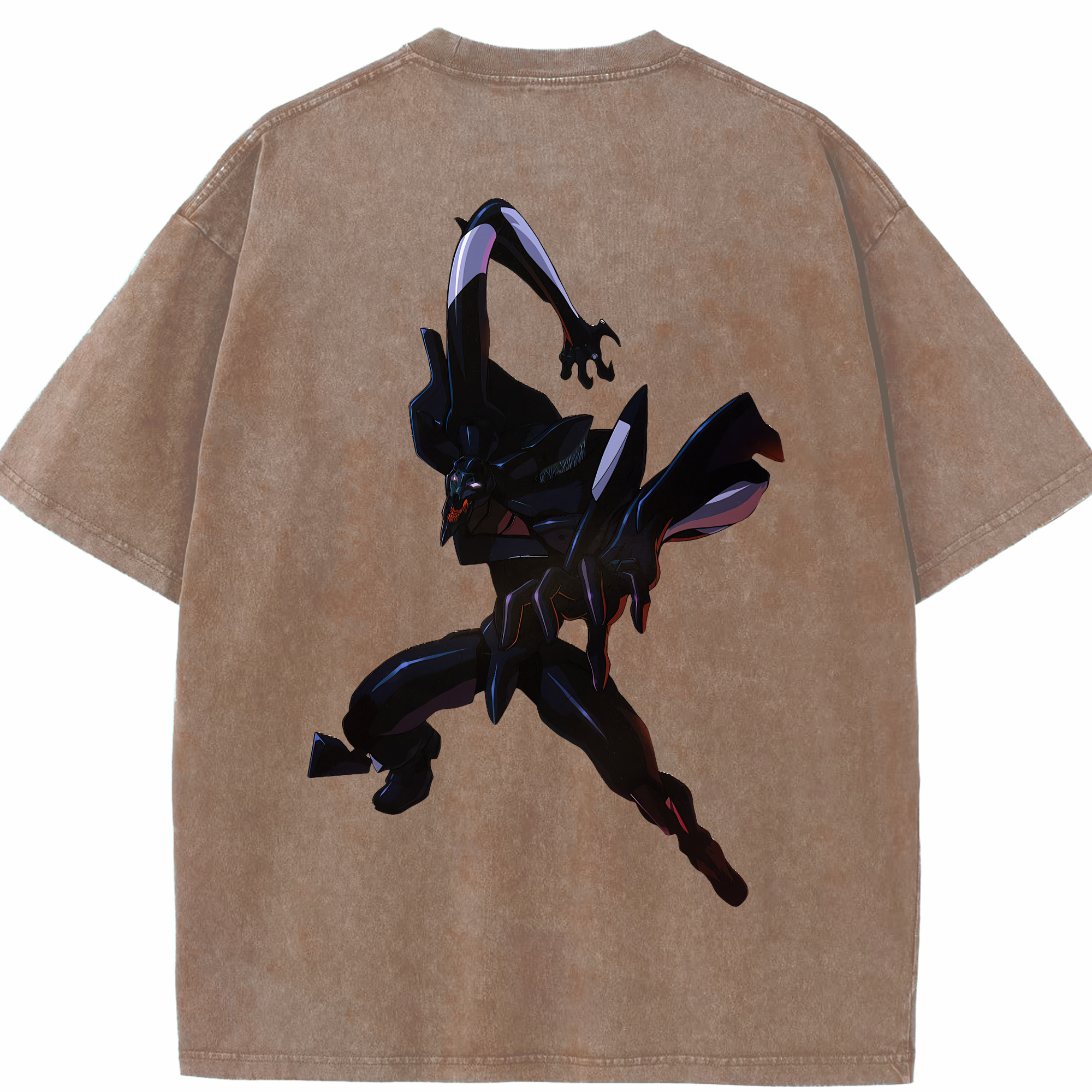 （画像用） EVA 新世紀エヴァンゲリオン 綿100% ヴィンテージ風 半袖Tシャツ（背面プリント）
