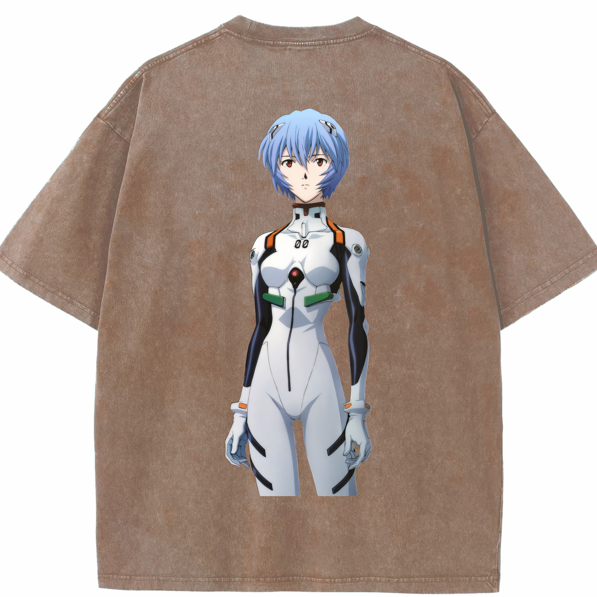 （画像用） EVA 新世紀エヴァンゲリオン 綿100% ヴィンテージ風 半袖Tシャツ（背面プリント）