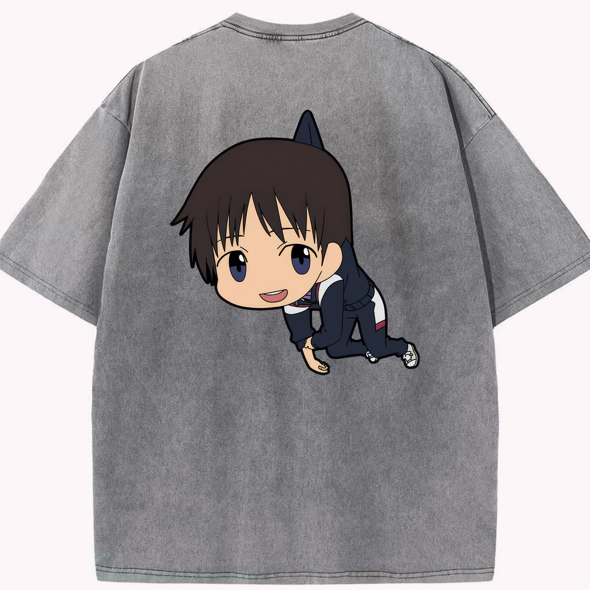 （画像用） EVA 新世紀エヴァンゲリオン 綿100% ヴィンテージ風 半袖Tシャツ（背面プリント）