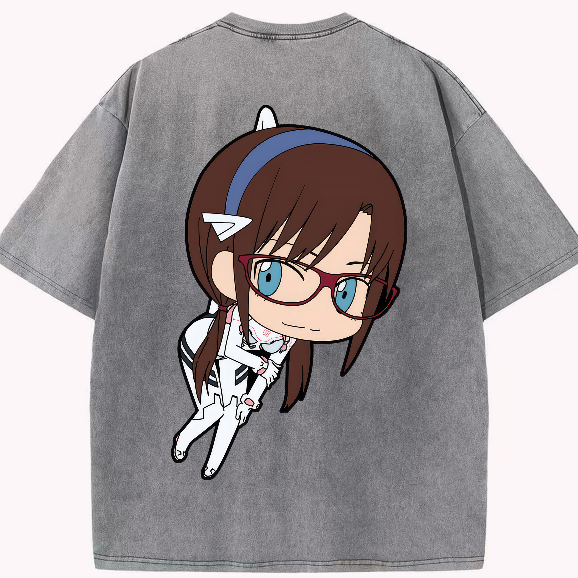 （画像用） EVA 新世紀エヴァンゲリオン 綿100% ヴィンテージ風 半袖Tシャツ（背面プリント）