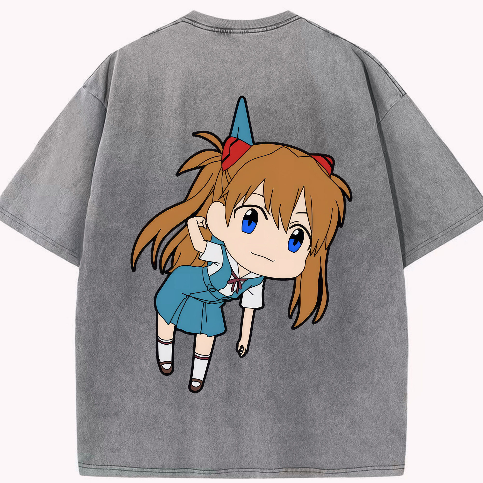 （画像用） EVA 新世紀エヴァンゲリオン 綿100% ヴィンテージ風 半袖Tシャツ（背面プリント）