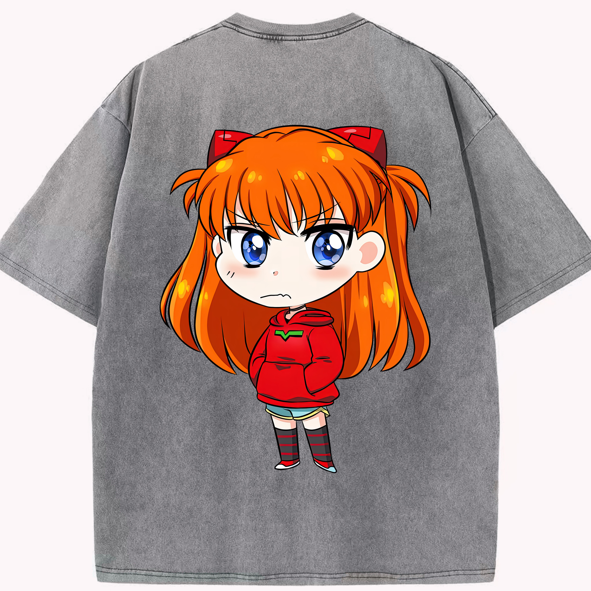 （画像用） EVA 新世紀エヴァンゲリオン 綿100% ヴィンテージ風 半袖Tシャツ（背面プリント）