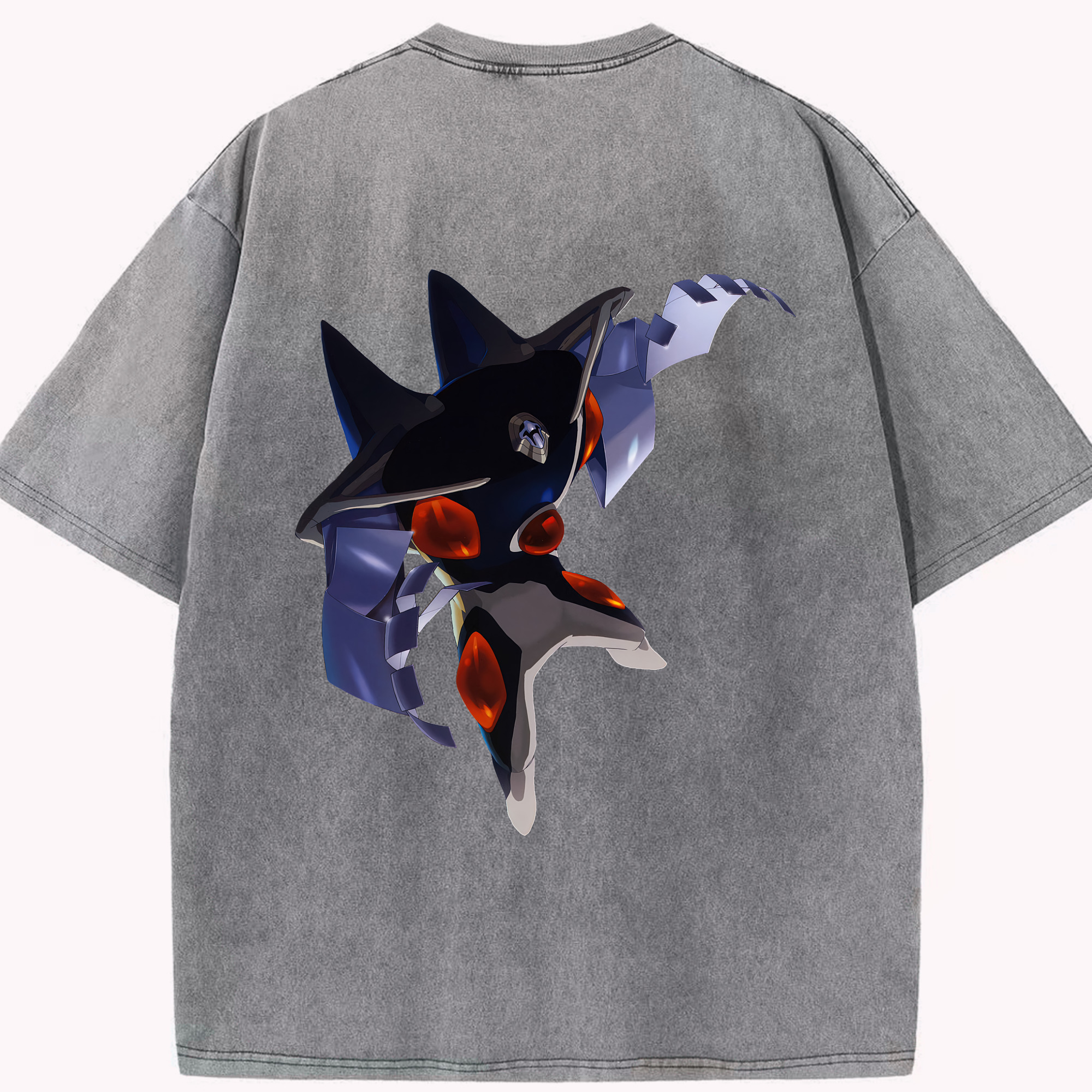 （画像用） EVA 新世紀エヴァンゲリオン 綿100% ヴィンテージ風 半袖Tシャツ（背面プリント）