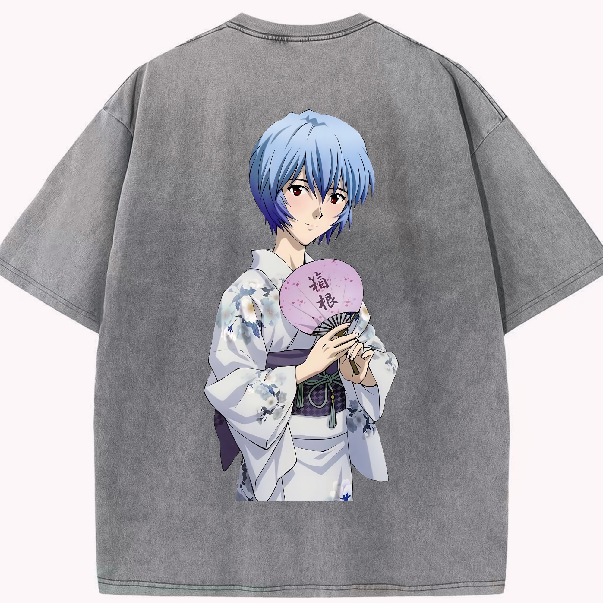 （画像用） EVA 新世紀エヴァンゲリオン 綿100% ヴィンテージ風 半袖Tシャツ（背面プリント）