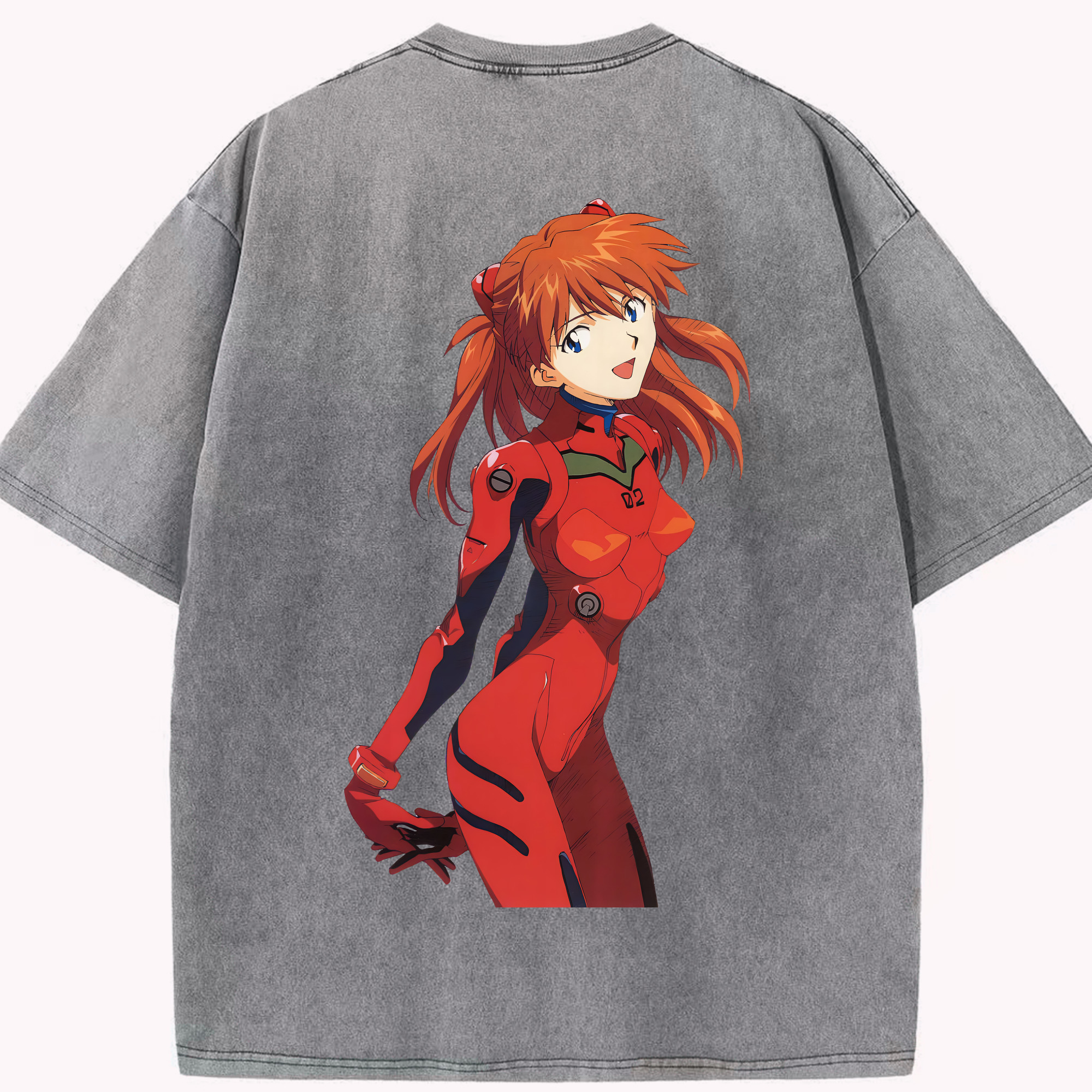 （画像用） EVA 新世紀エヴァンゲリオン 綿100% ヴィンテージ風 半袖Tシャツ（背面プリント）