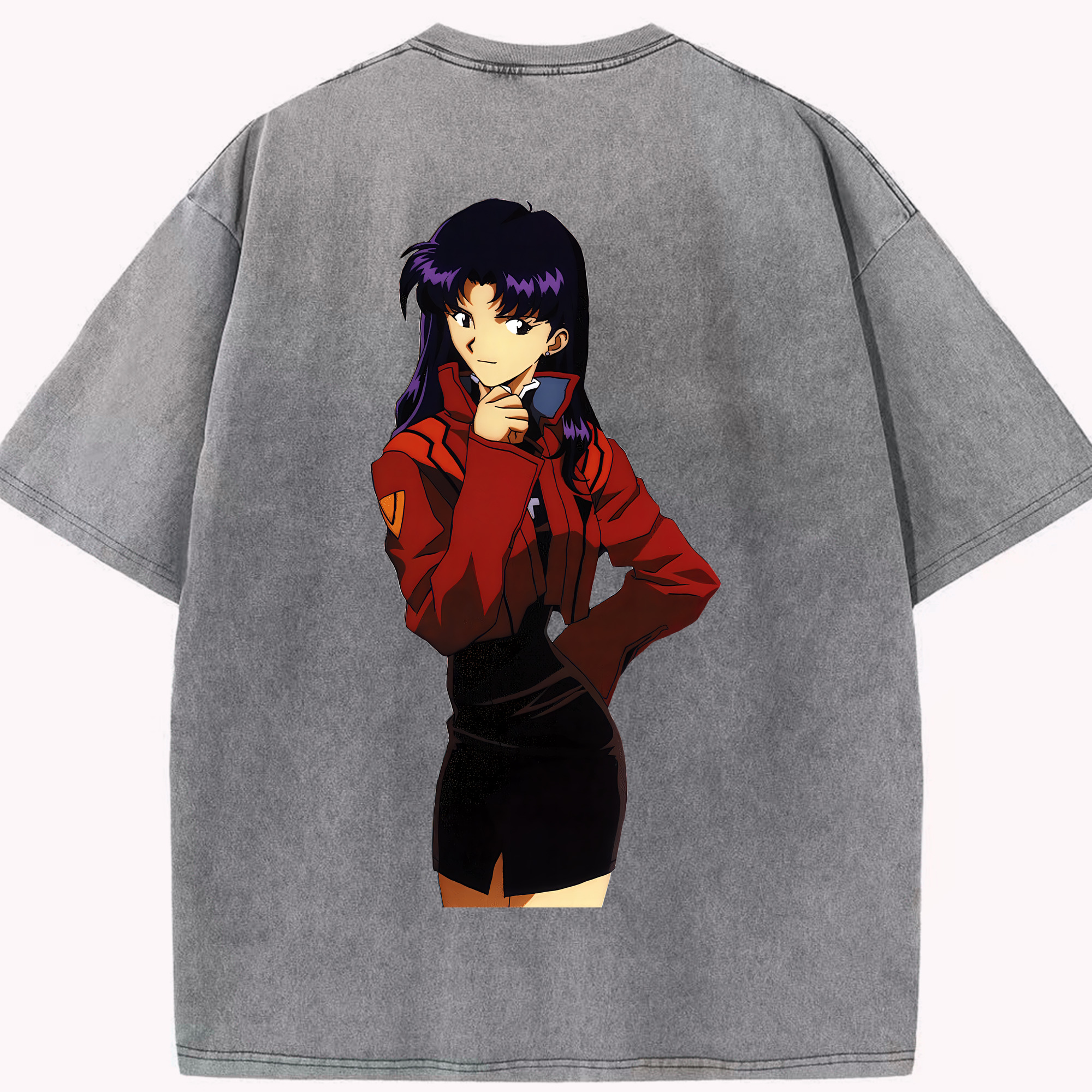 （画像用） EVA 新世紀エヴァンゲリオン 綿100% ヴィンテージ風 半袖Tシャツ（背面プリント）