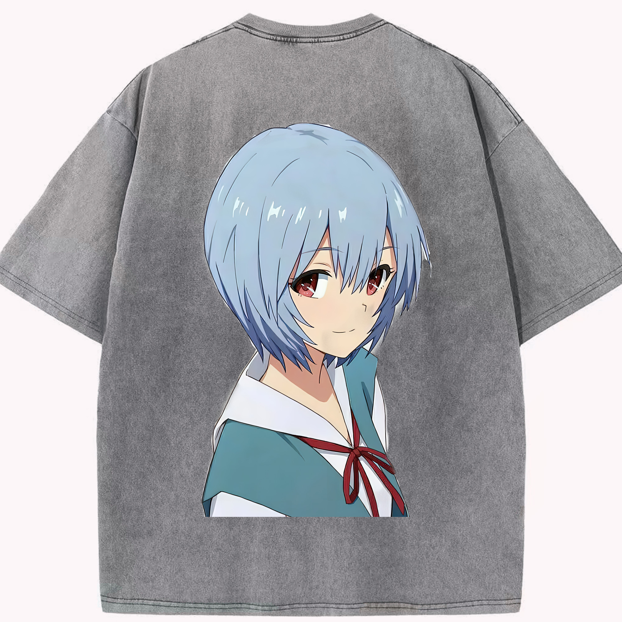 （画像用） EVA 新世紀エヴァンゲリオン 綿100% ヴィンテージ風 半袖Tシャツ（背面プリント）