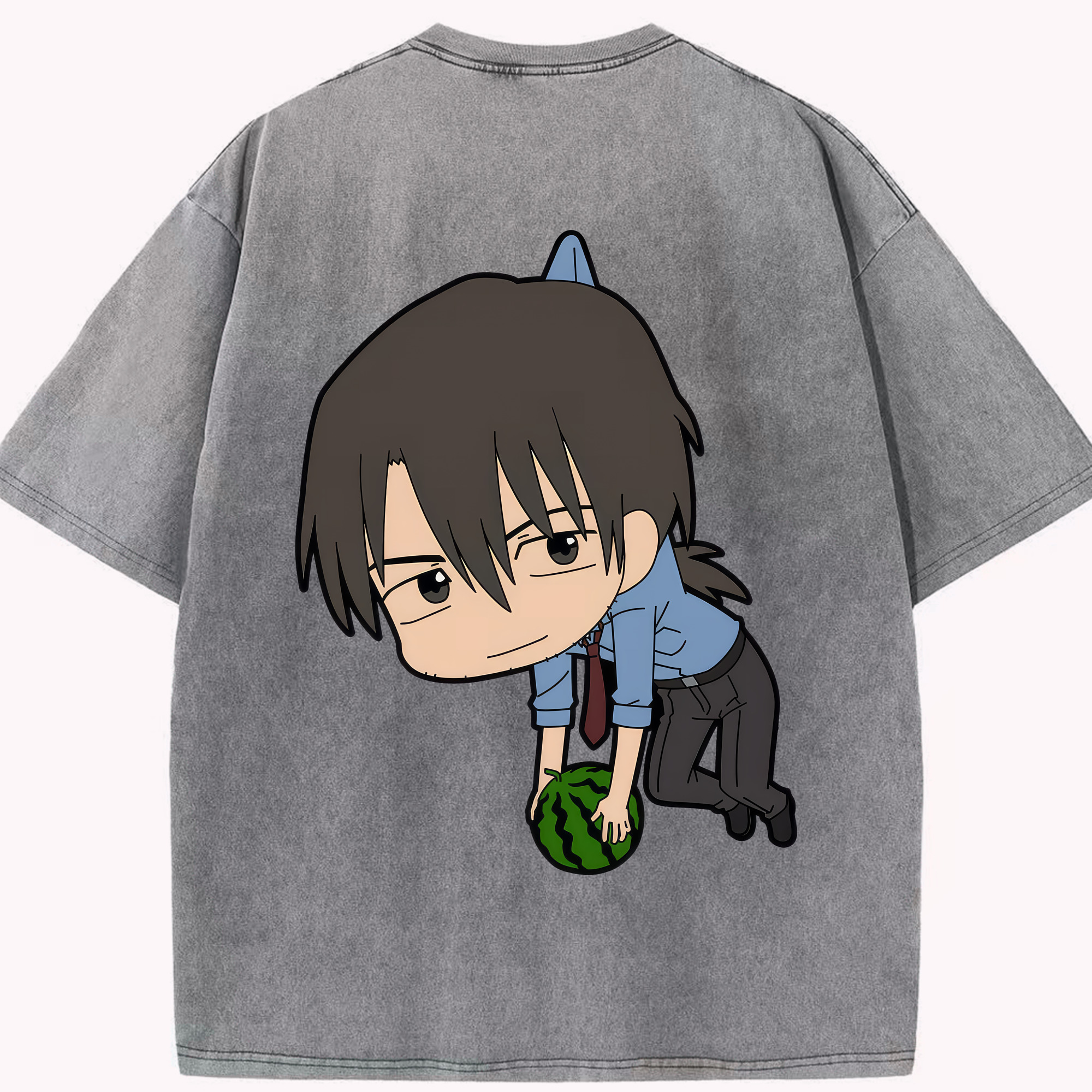 （画像用） EVA 新世紀エヴァンゲリオン 綿100% ヴィンテージ風 半袖Tシャツ（背面プリント）