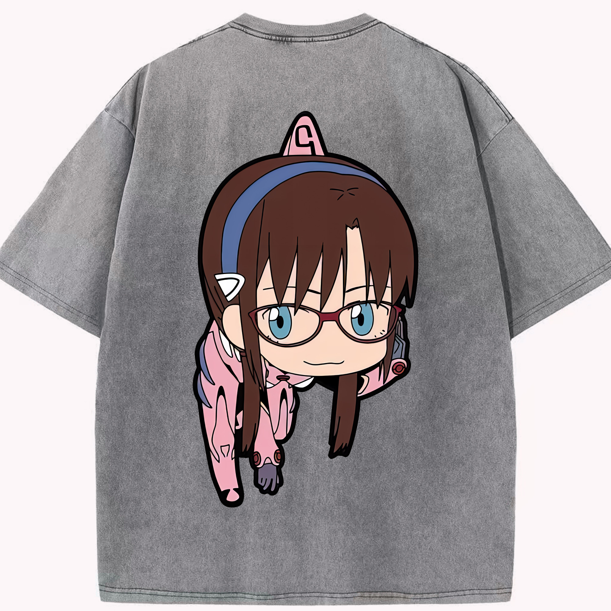 （画像用） EVA 新世紀エヴァンゲリオン 綿100% ヴィンテージ風 半袖Tシャツ（背面プリント）