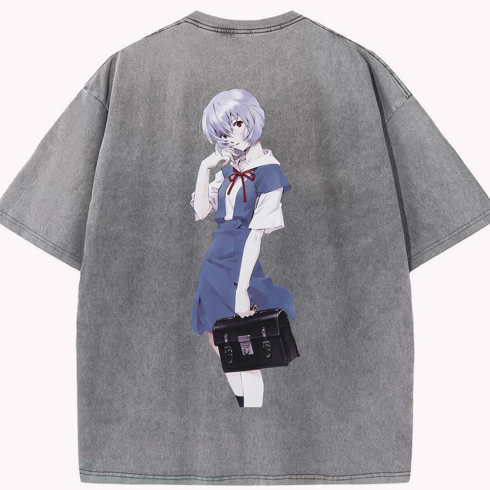 （画像用） EVA 新世紀エヴァンゲリオン 綿100% ヴィンテージ風 半袖Tシャツ（背面プリント）