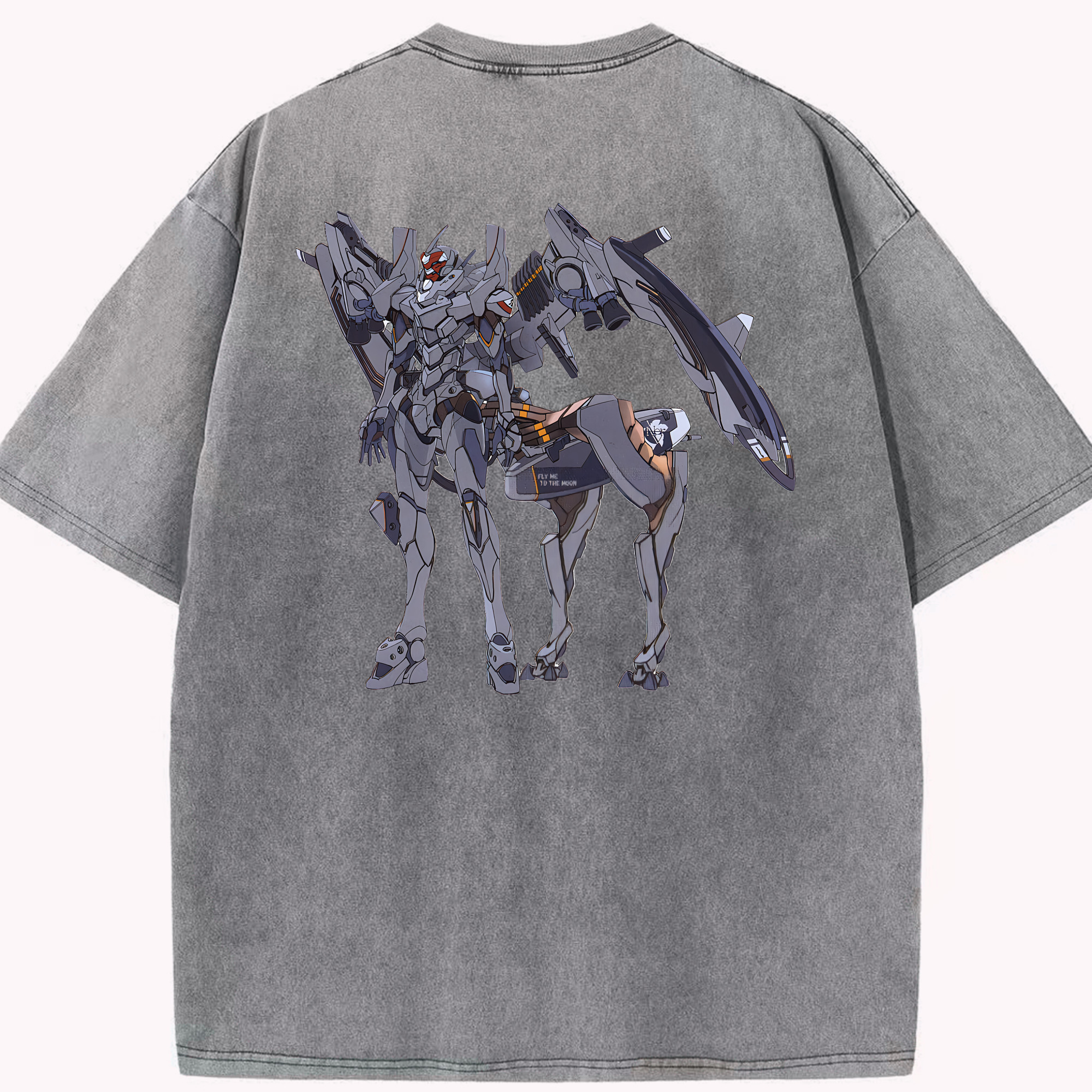 （画像用） EVA 新世紀エヴァンゲリオン 綿100% ヴィンテージ風 半袖Tシャツ（背面プリント）